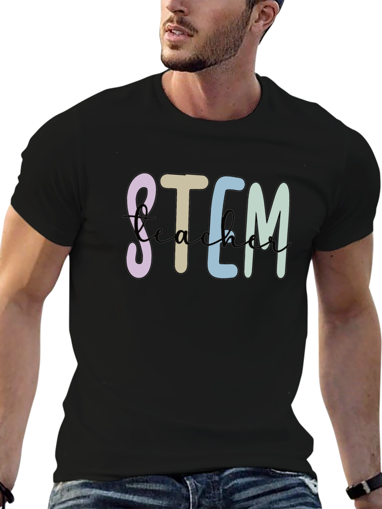 STEM Teacher Black T-Shirt