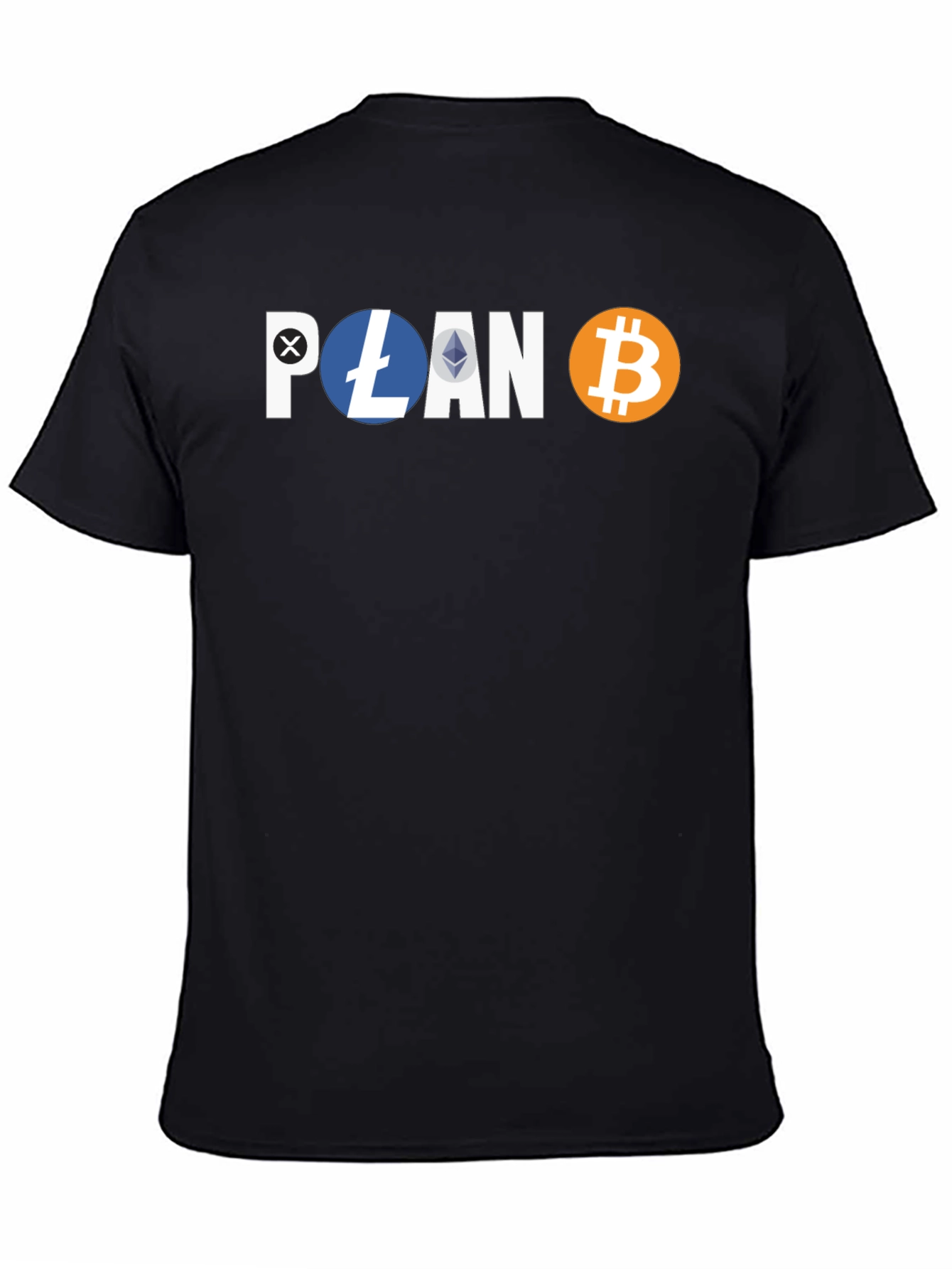 Crypto Hodler Black T-Shirt - Bitcoin Litecoin Ethereum Design
