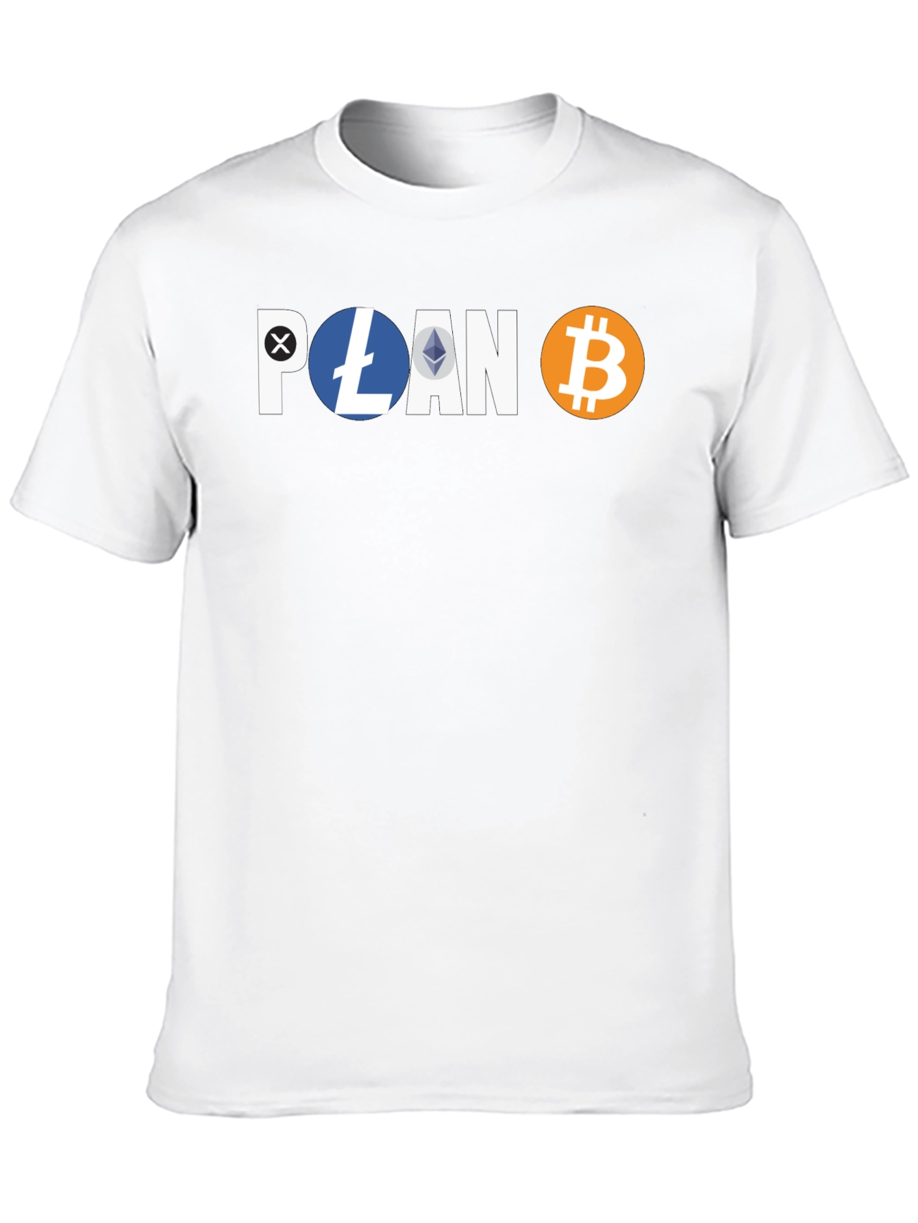 Crypto Hodler Black T-Shirt - Bitcoin Litecoin Ethereum Design