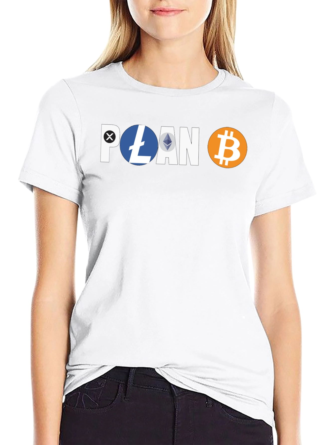 Crypto Hodler Black T-Shirt - Bitcoin Litecoin Ethereum Design