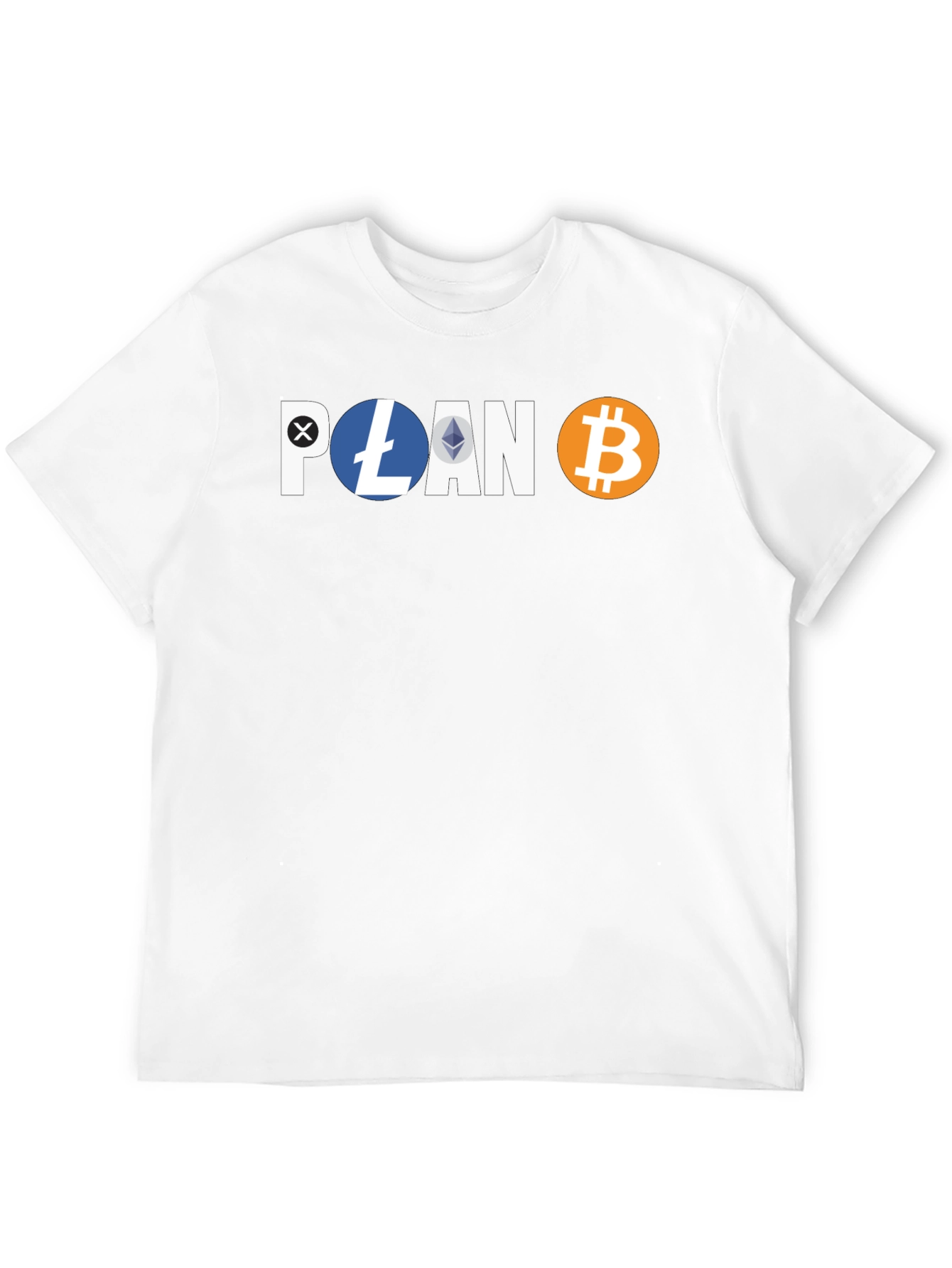 Crypto Hodler Black T-Shirt - Bitcoin Litecoin Ethereum Design
