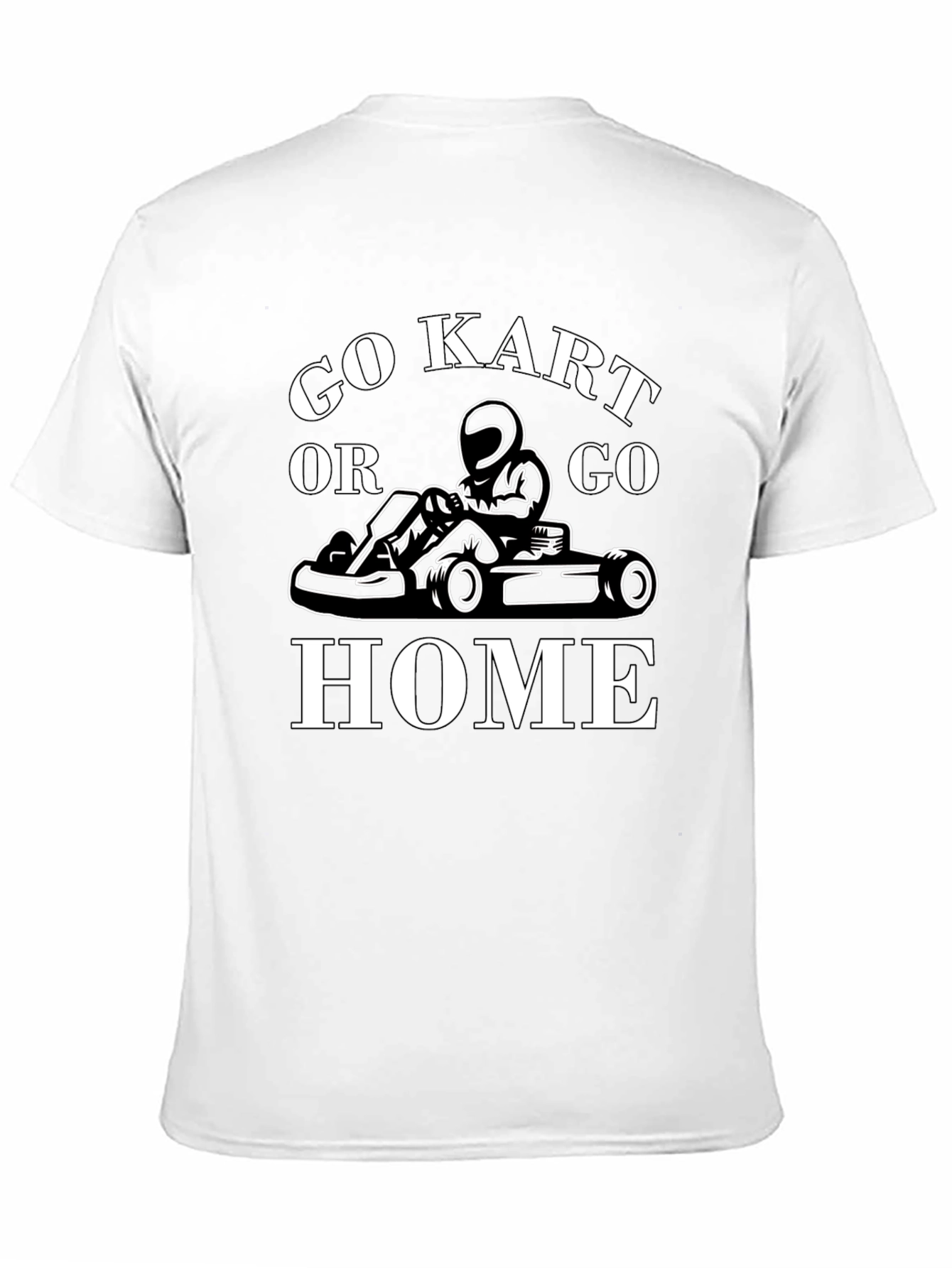 Go Kart or Go Home Black Graphic Tee