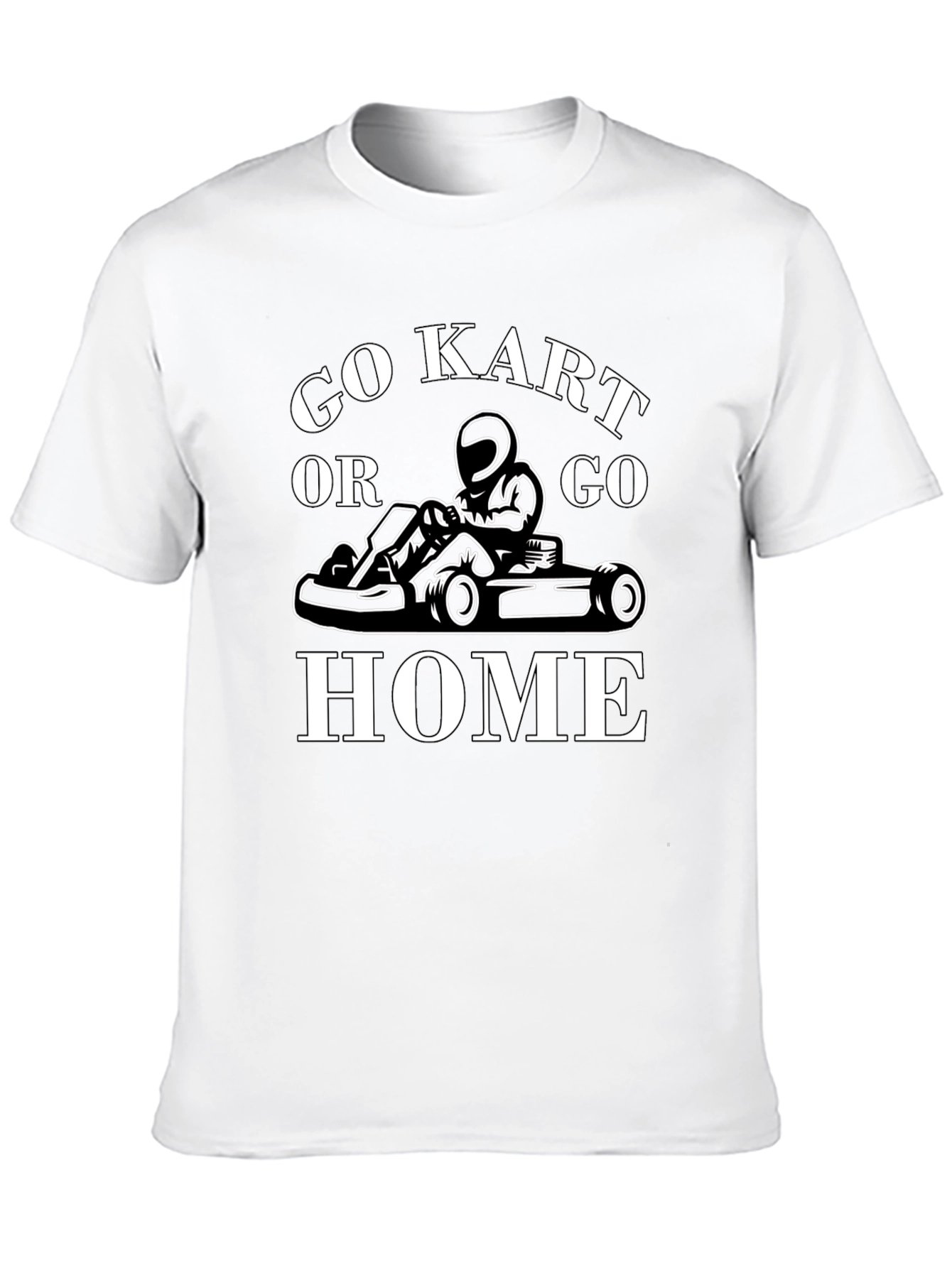 Go Kart or Go Home Black Graphic Tee