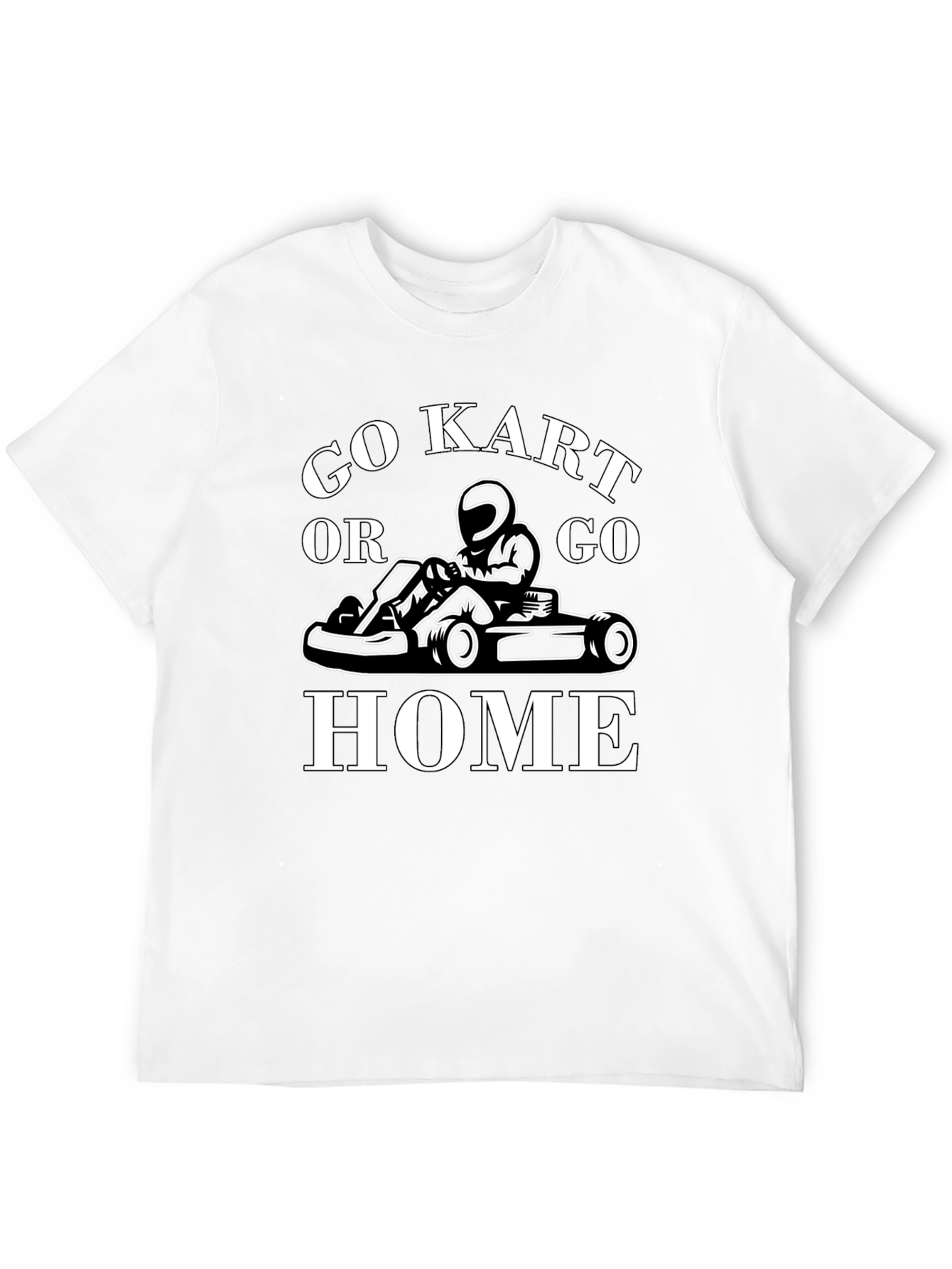 Go Kart or Go Home Black Graphic Tee
