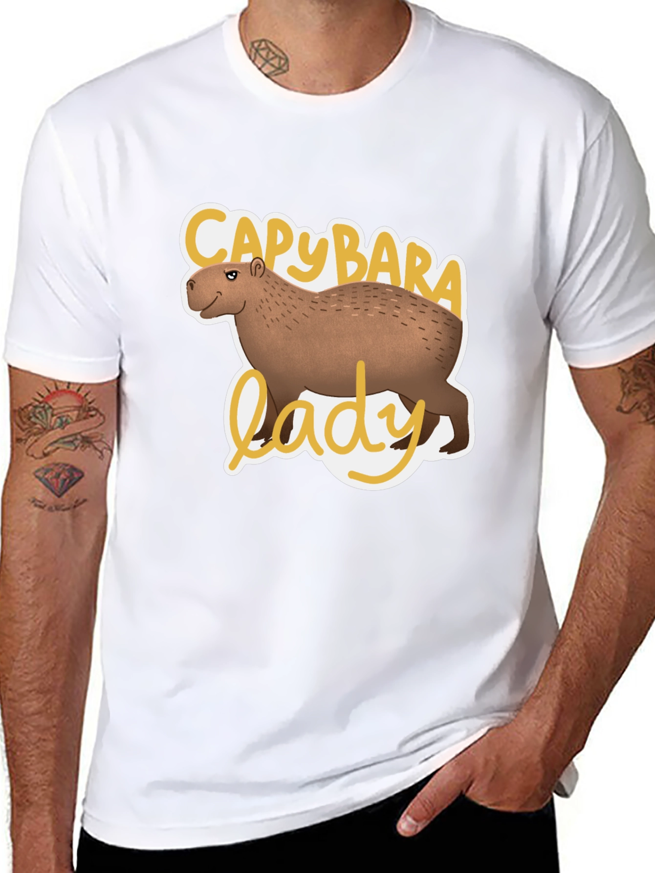 Capybara Lady Graphic T-Shirt
