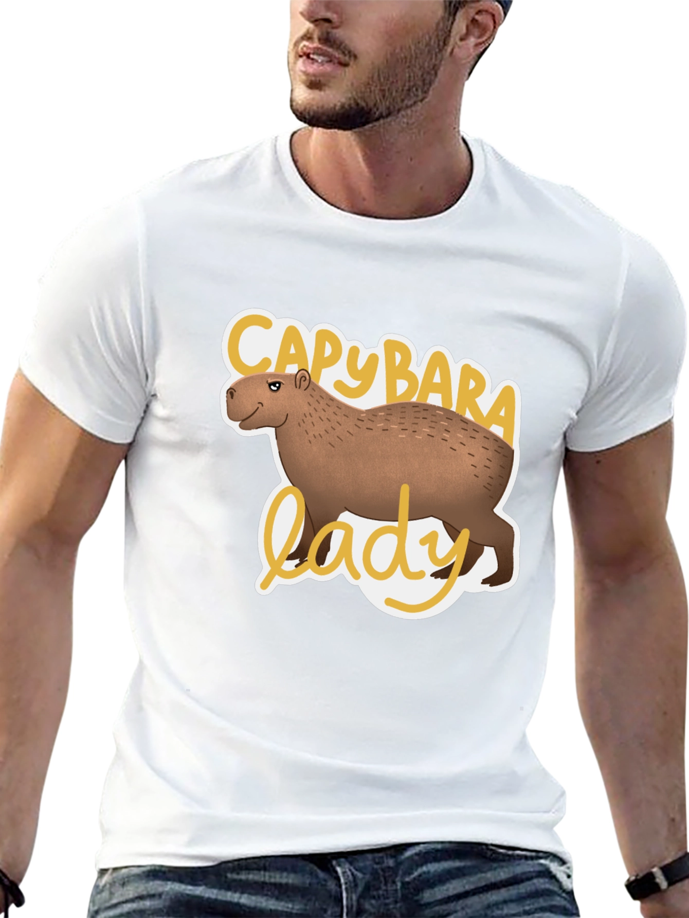 Capybara Lady Graphic T-Shirt