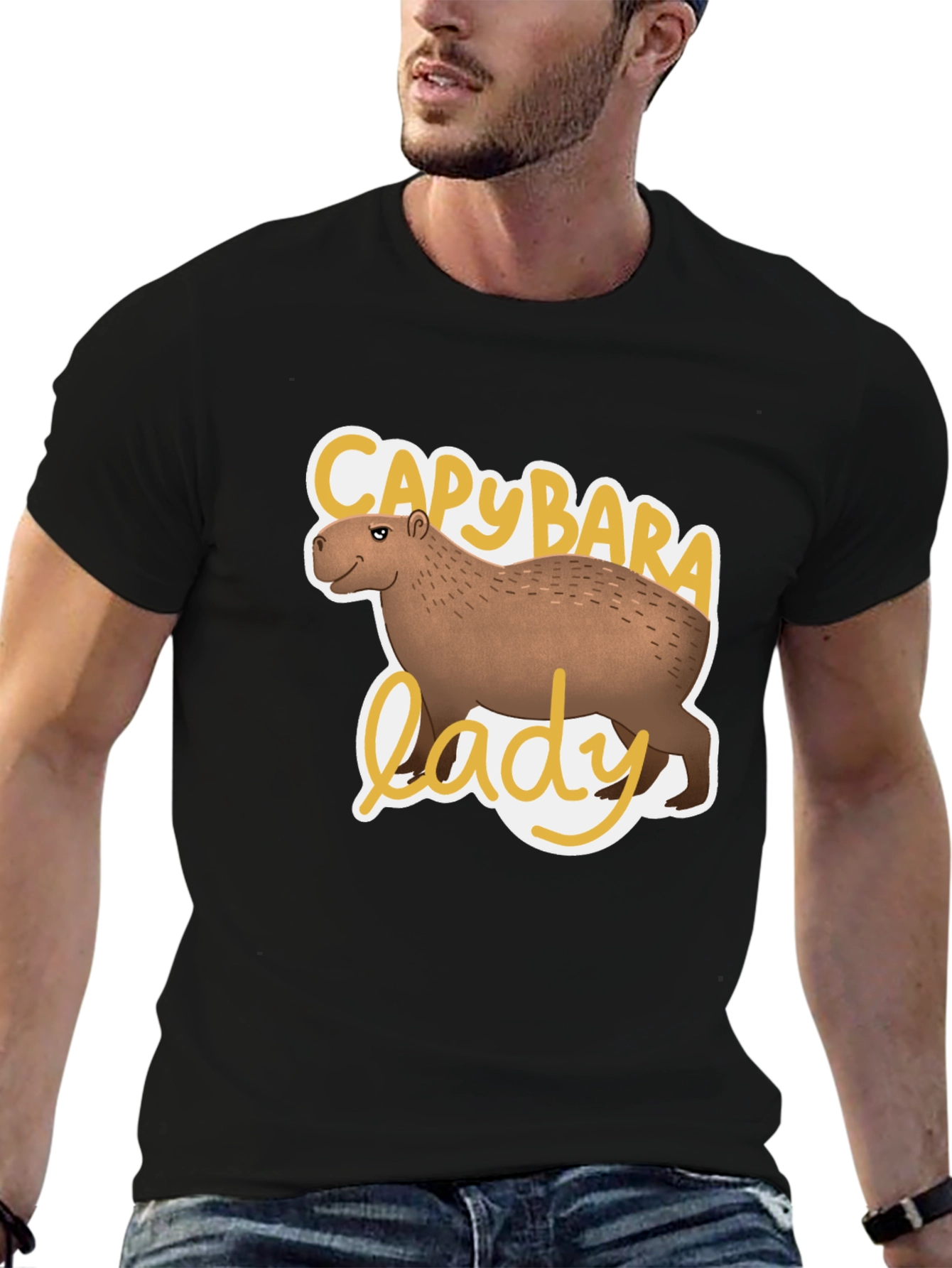 Capybara Lady Graphic T-Shirt