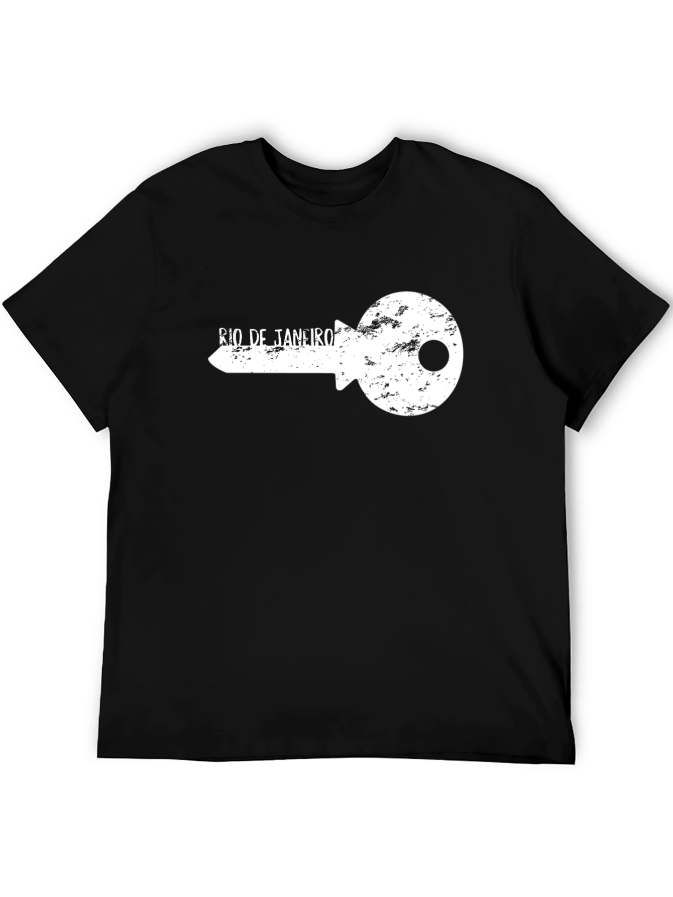 Rio de Janeiro Key Graphic Black T-Shirt