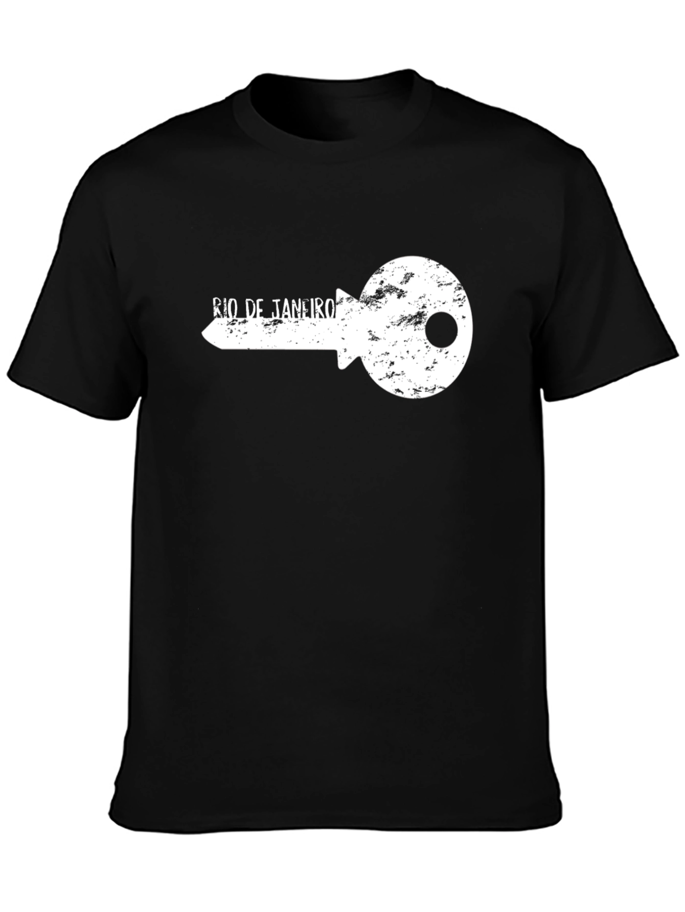 Rio de Janeiro Key Graphic Black T-Shirt