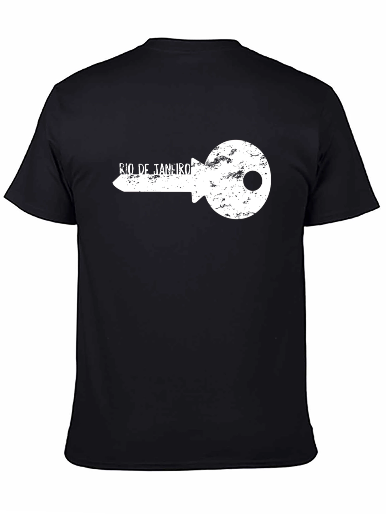 Rio de Janeiro Key Graphic Black T-Shirt