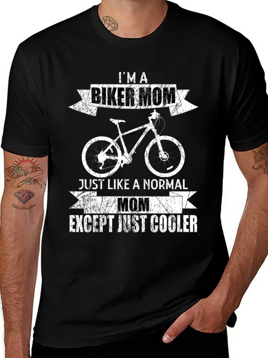 Im a Biker Mom T-Shirt - Cool Graphic Tee