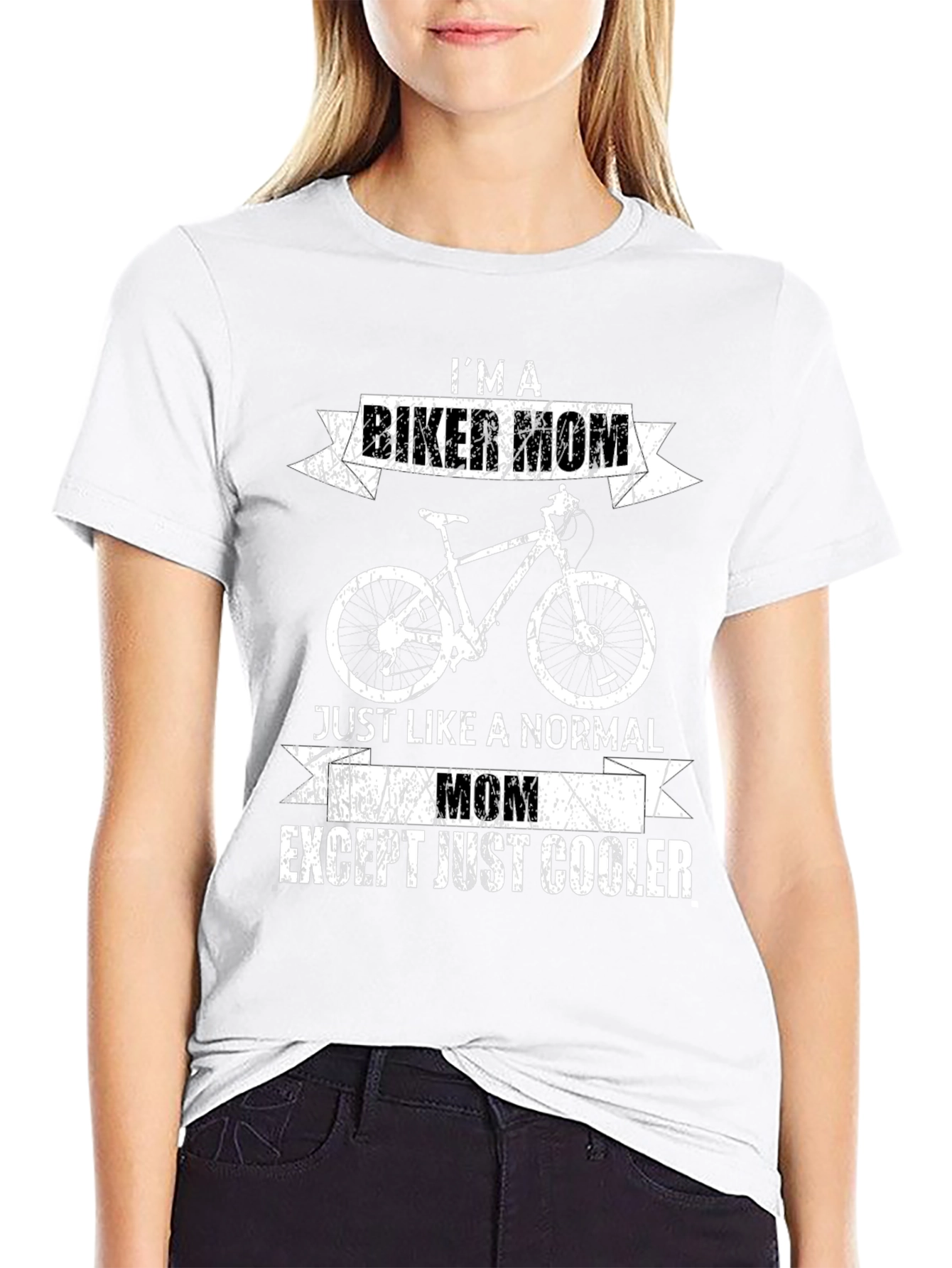 Im a Biker Mom T-Shirt - Cool Graphic Tee