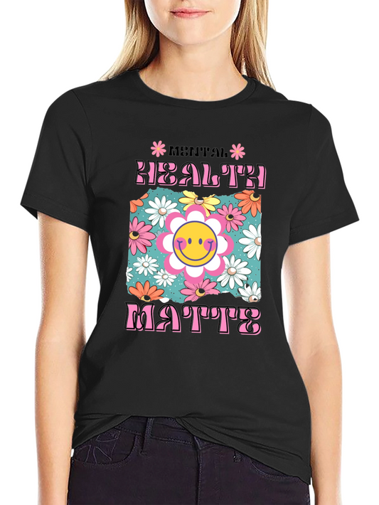Mental Health Matters Graphic Tee - Positive Vibes
