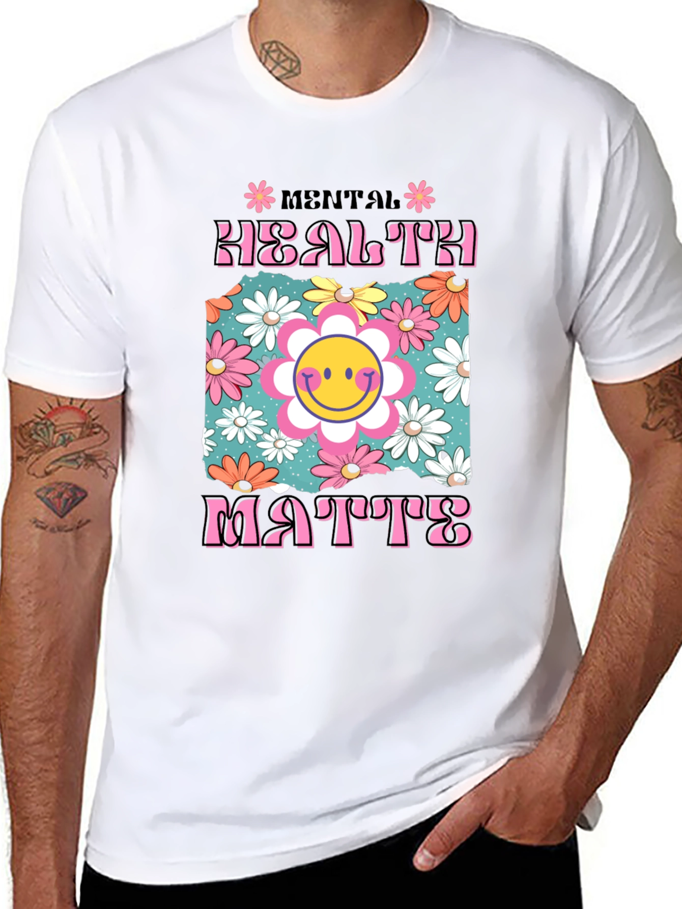 Mental Health Matters Graphic Tee - Positive Vibes