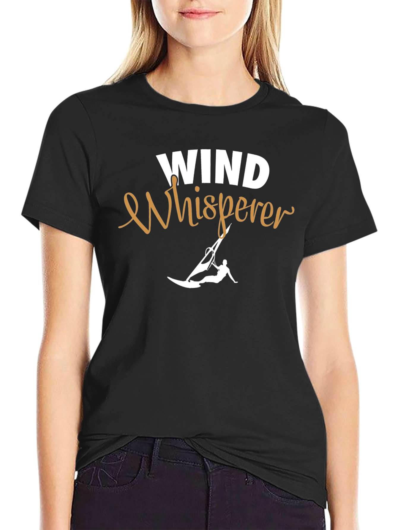 Wind Whisperer T-Shirt - Black Graphic Tee
