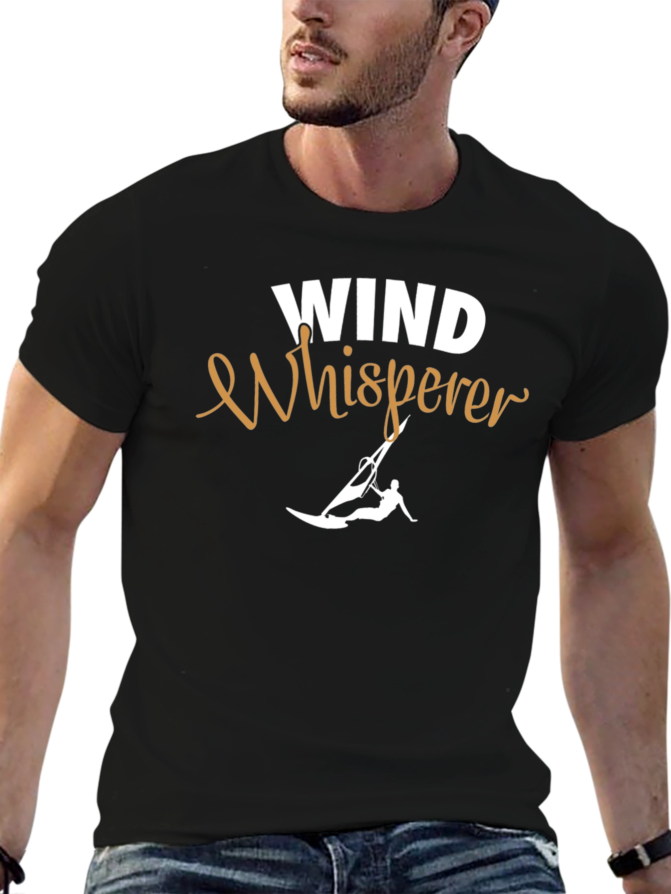 Wind Whisperer T-Shirt - Black Graphic Tee