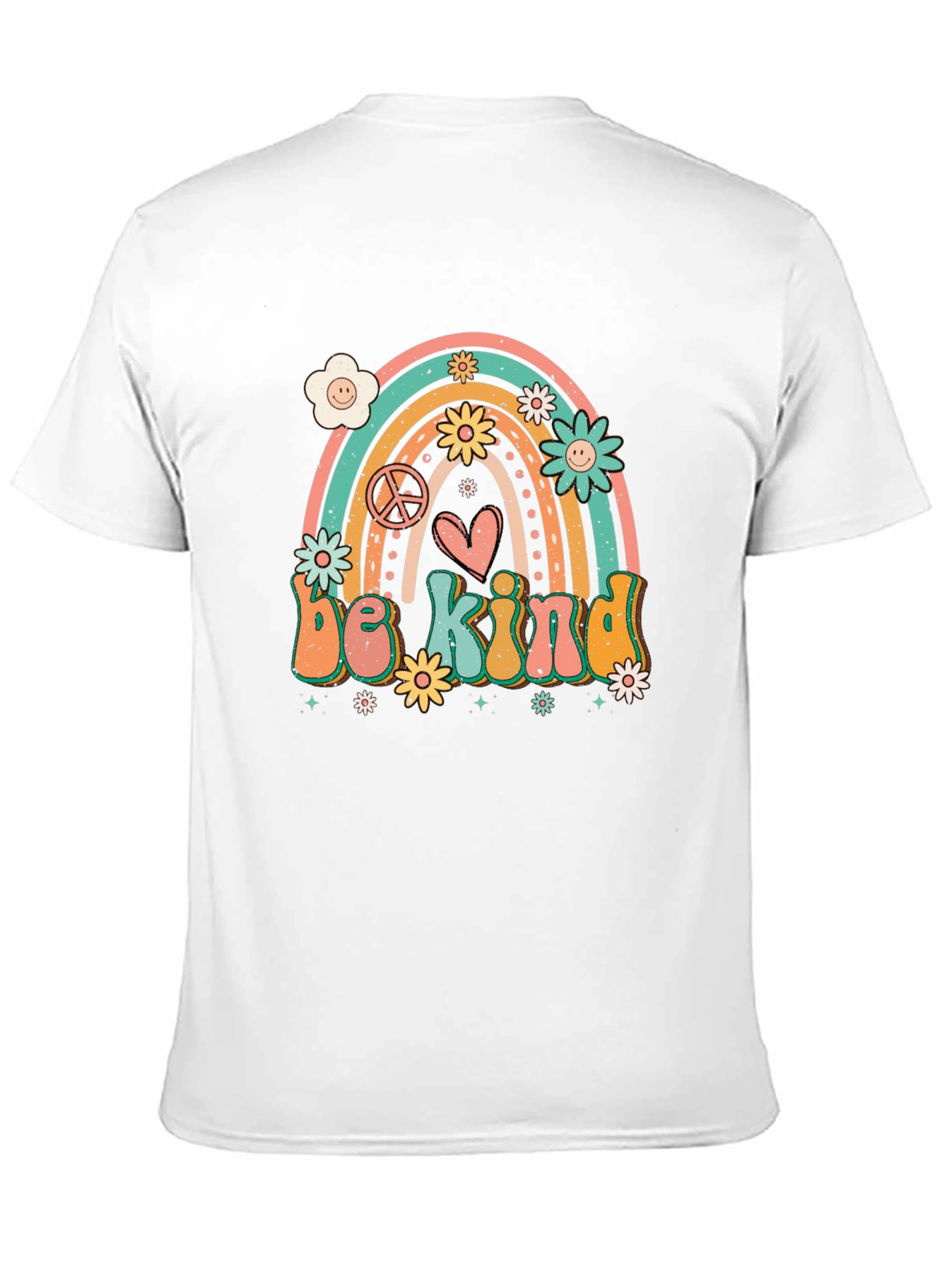 Be Kind Rainbow Graphic Tee - Black T-Shirt