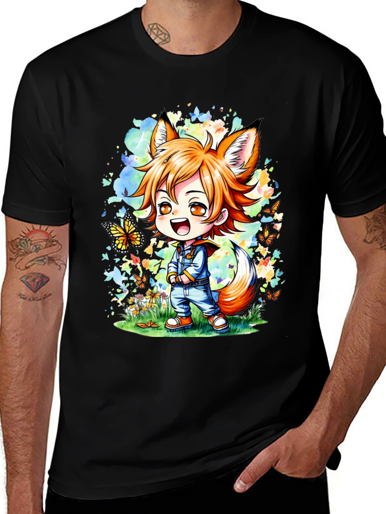 Anime Fox Boy T-Shirt
