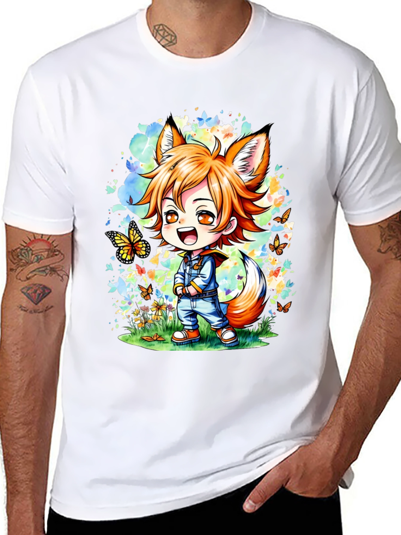 Anime Fox Boy T-Shirt