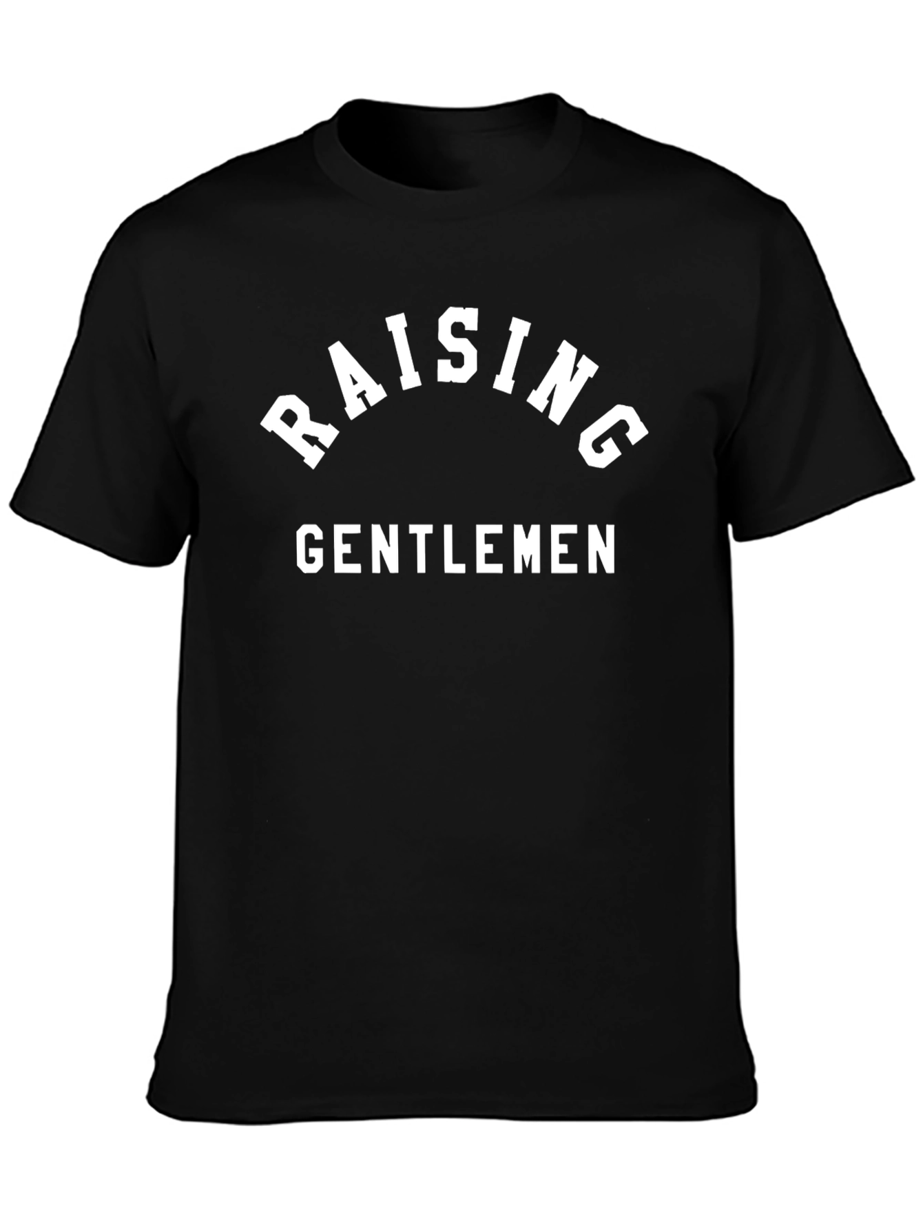 Raising Gentlemen Black Graphic Tee