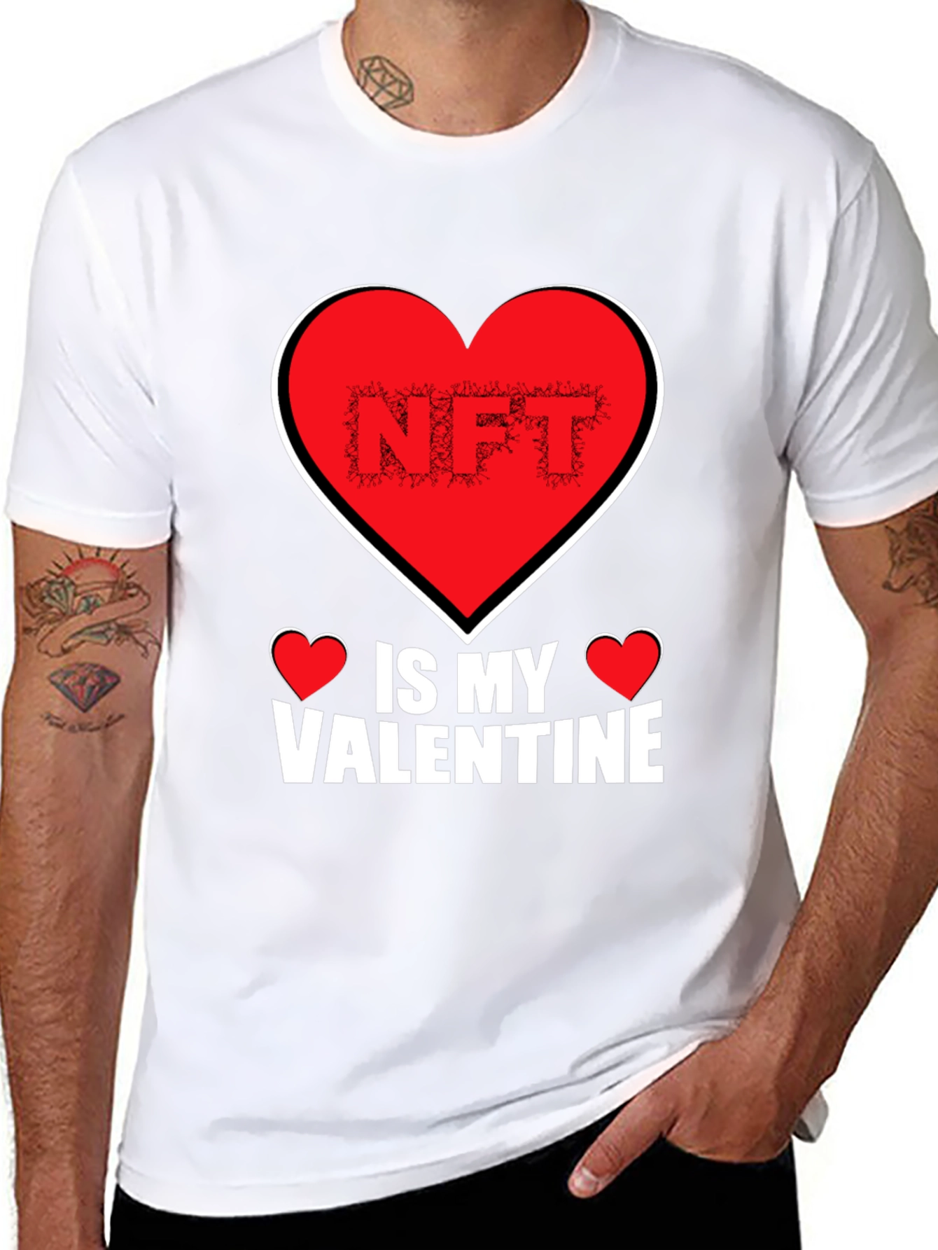 NFT Is My Valentine Black T-Shirt