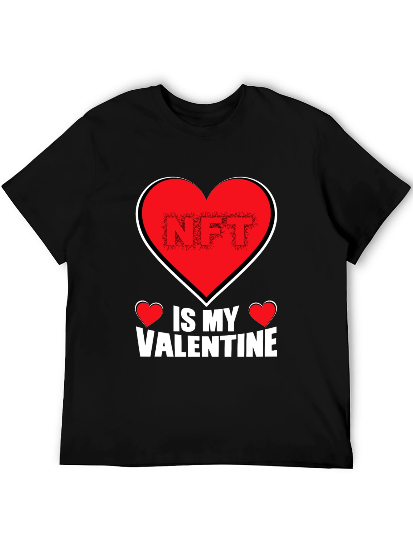 NFT Is My Valentine Black T-Shirt