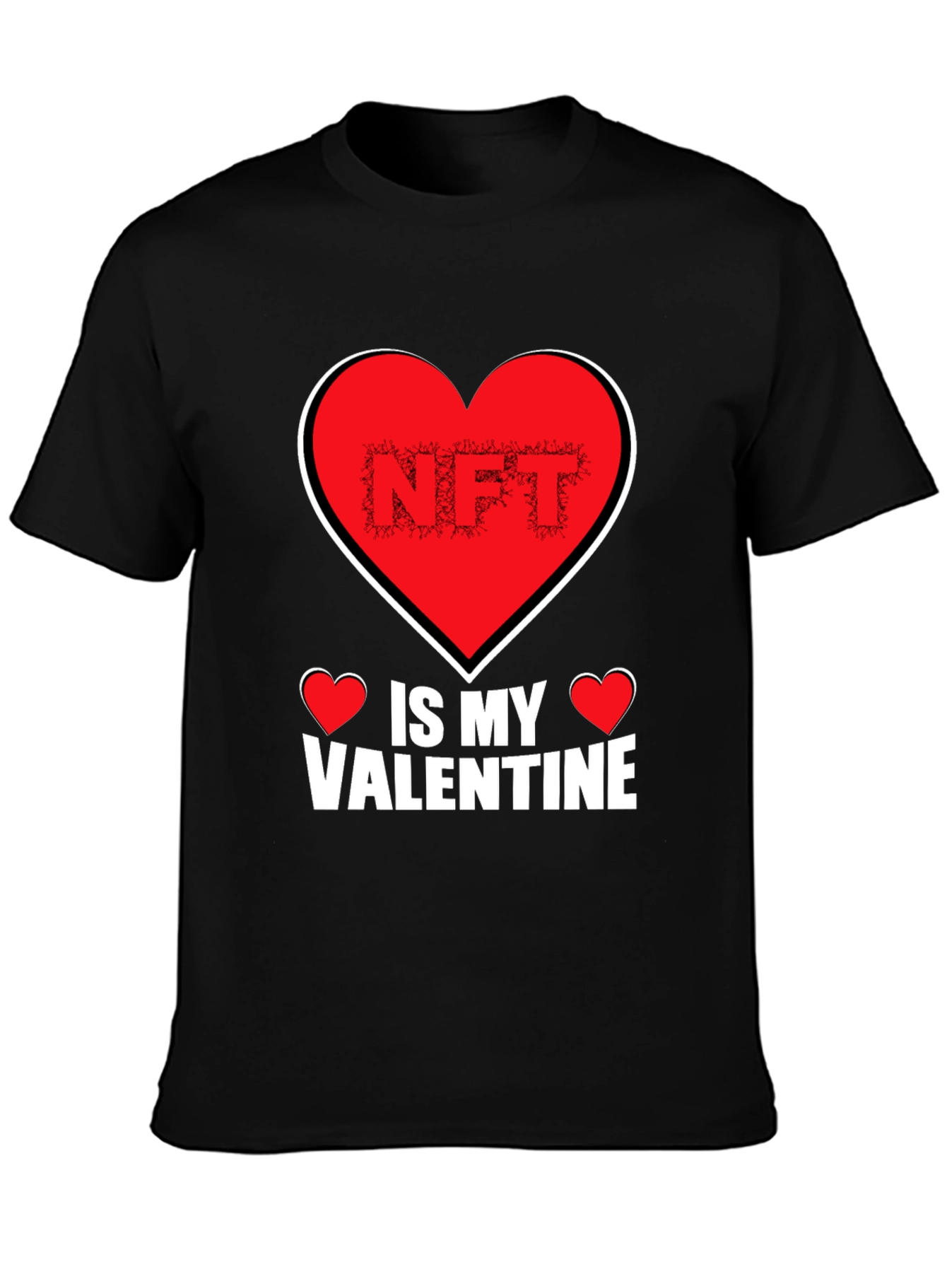 NFT Is My Valentine Black T-Shirt