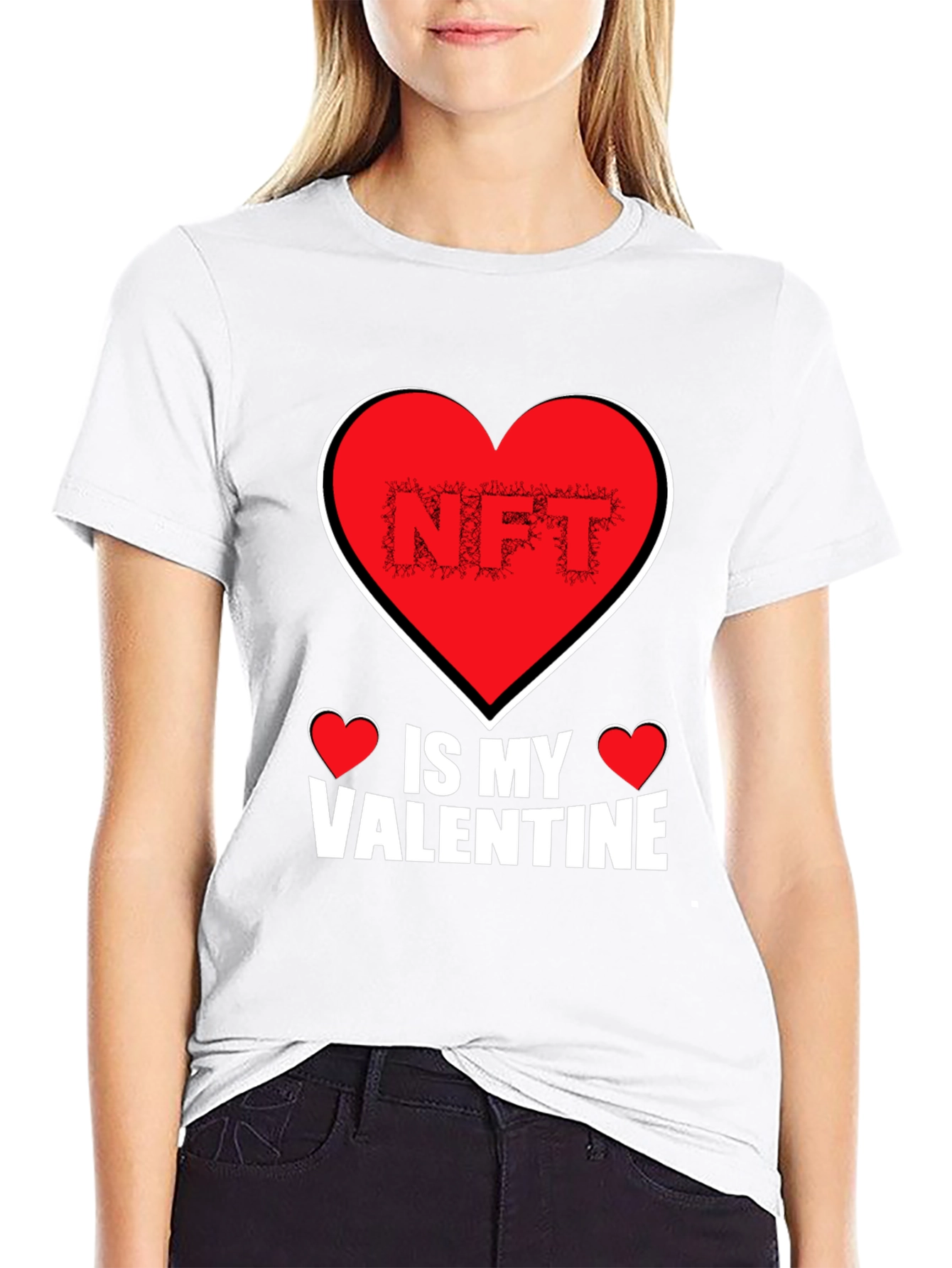 NFT Is My Valentine Black T-Shirt
