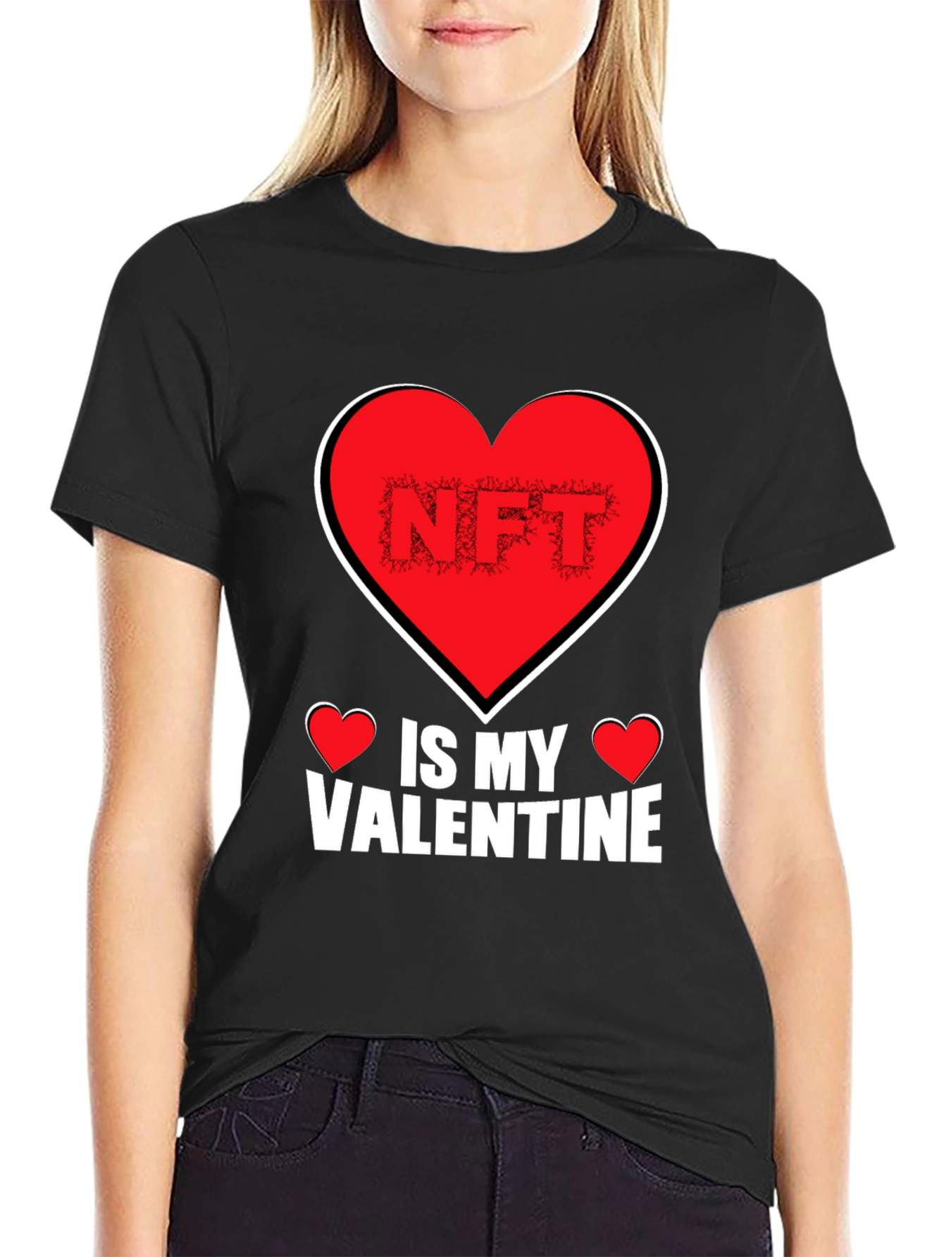 NFT Is My Valentine Black T-Shirt