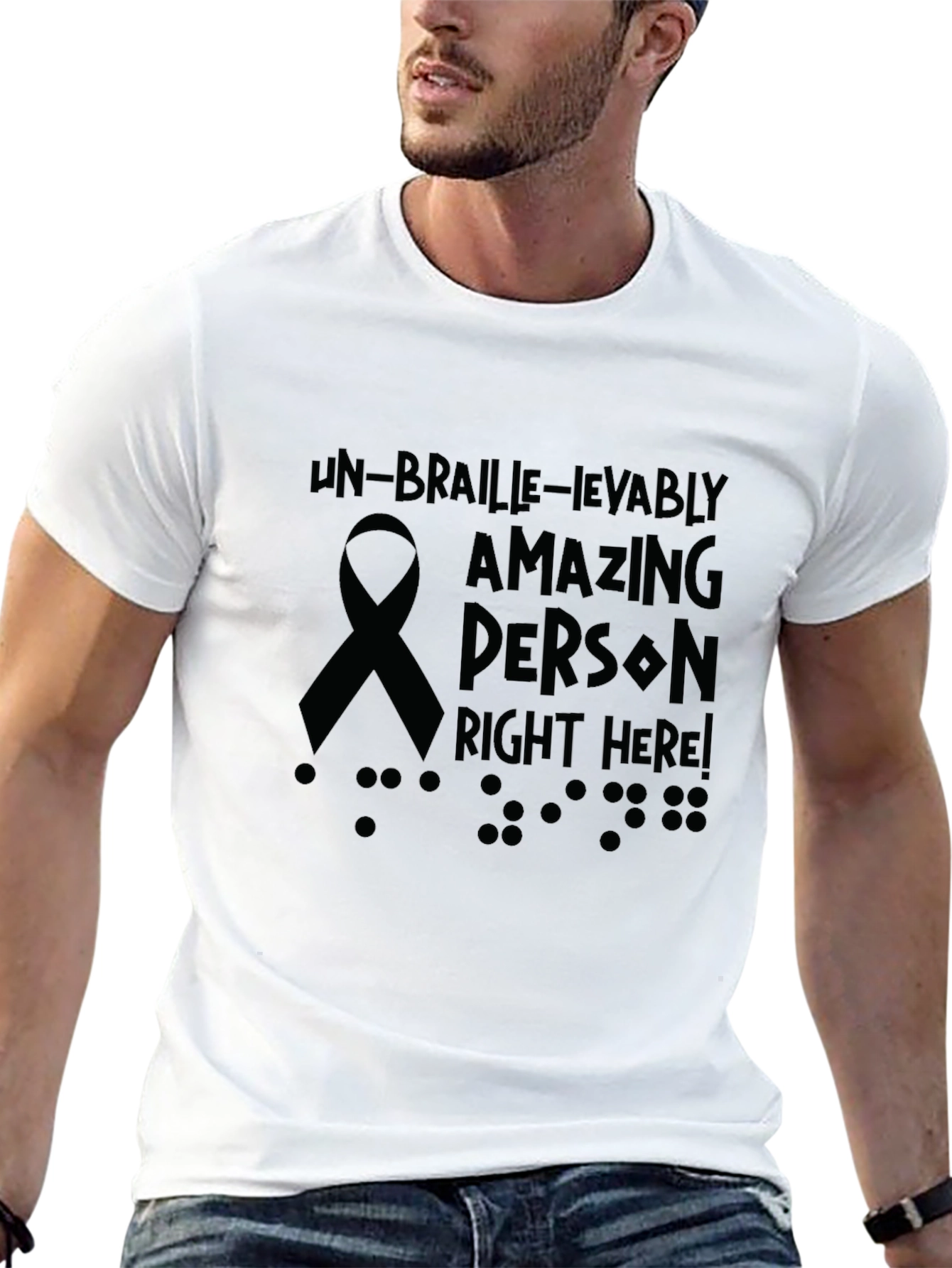 Un-Braille-Ievably Amazing Person T-Shirt
