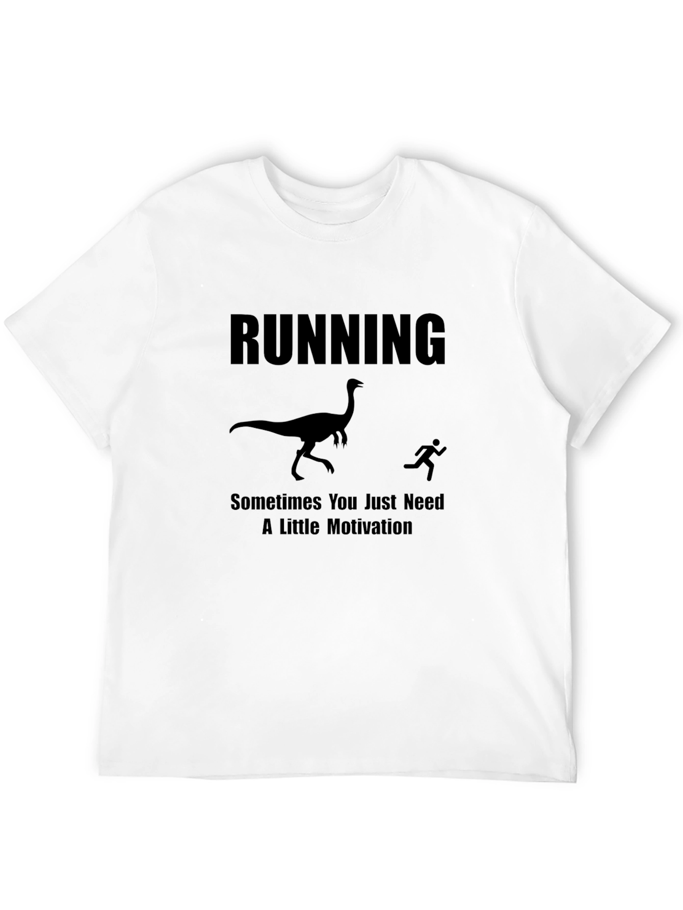Running Motivation T-Shirt - Dinosaur Chase Tee