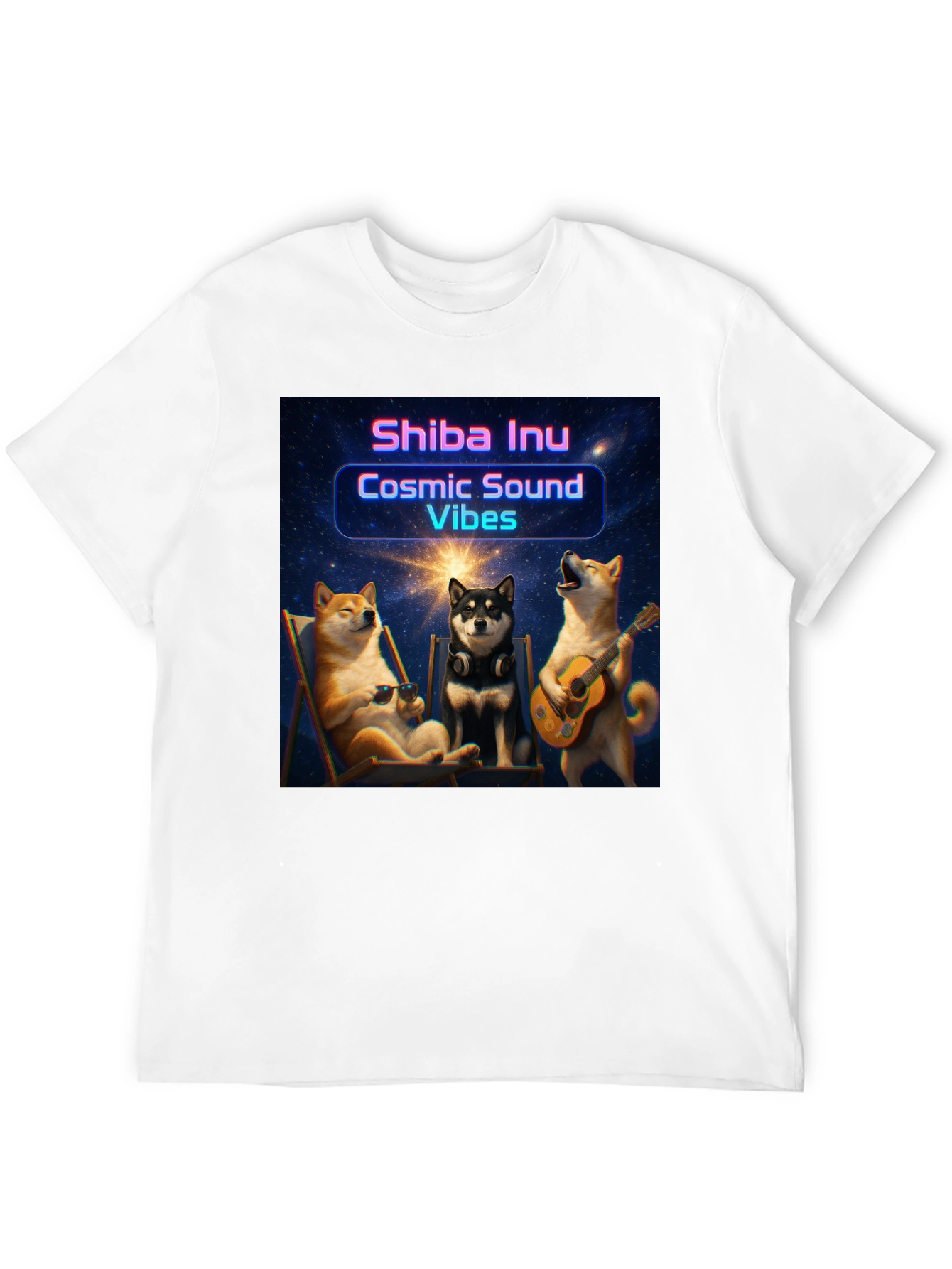 Cosmic Shiba Inu Vibes T-Shirt