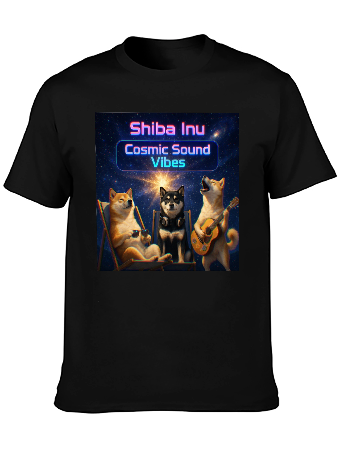 Cosmic Shiba Inu Vibes T-Shirt