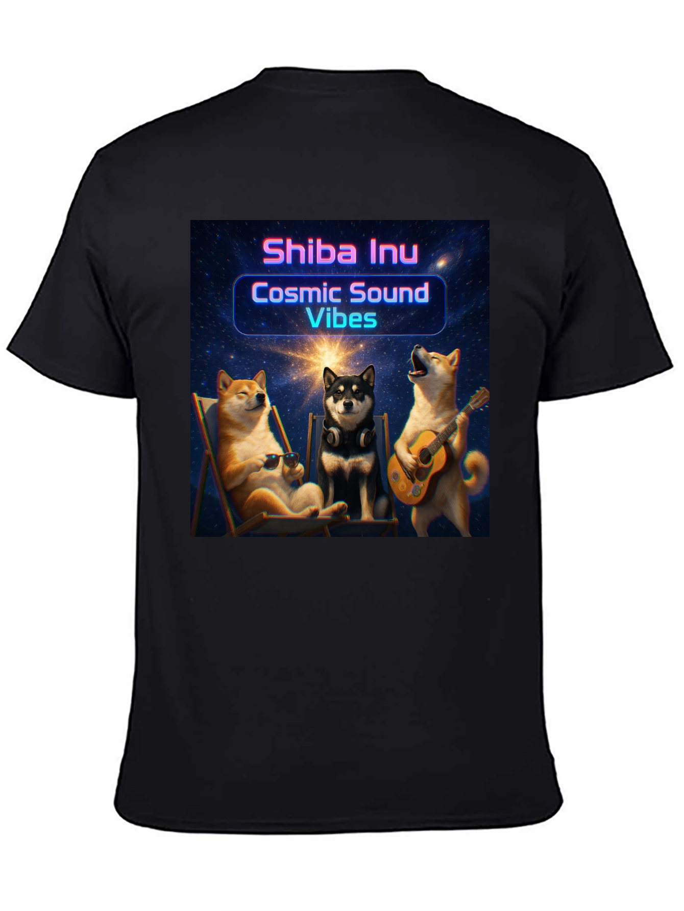 Cosmic Shiba Inu Vibes T-Shirt