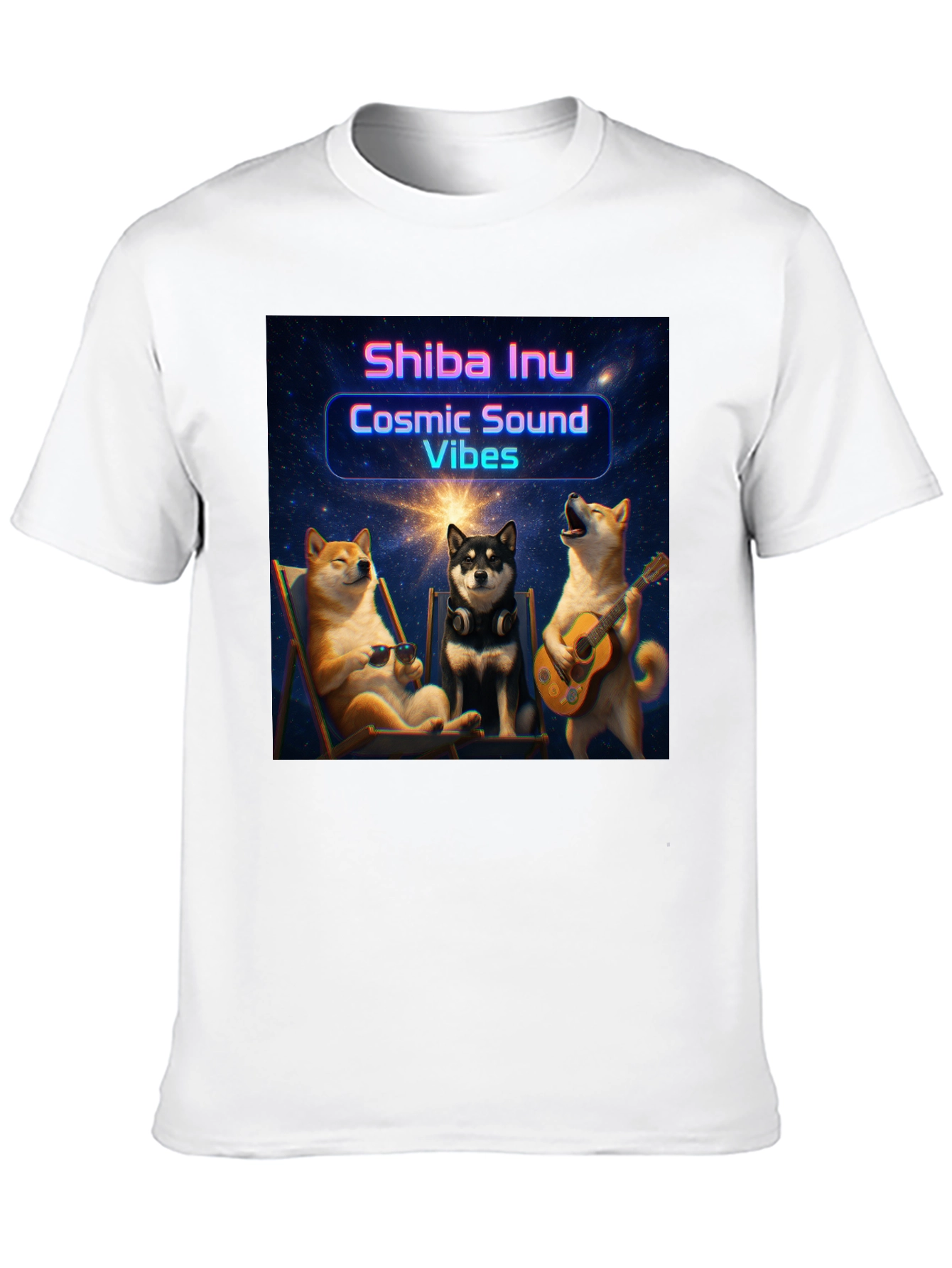 Cosmic Shiba Inu Vibes T-Shirt