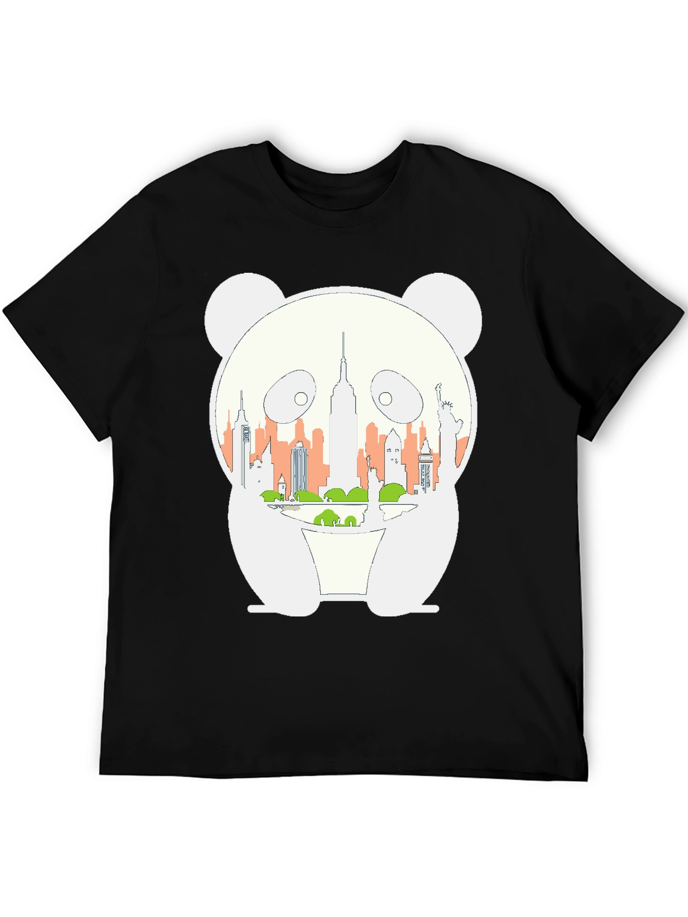 Panda NYC Skyline Graphic Tee