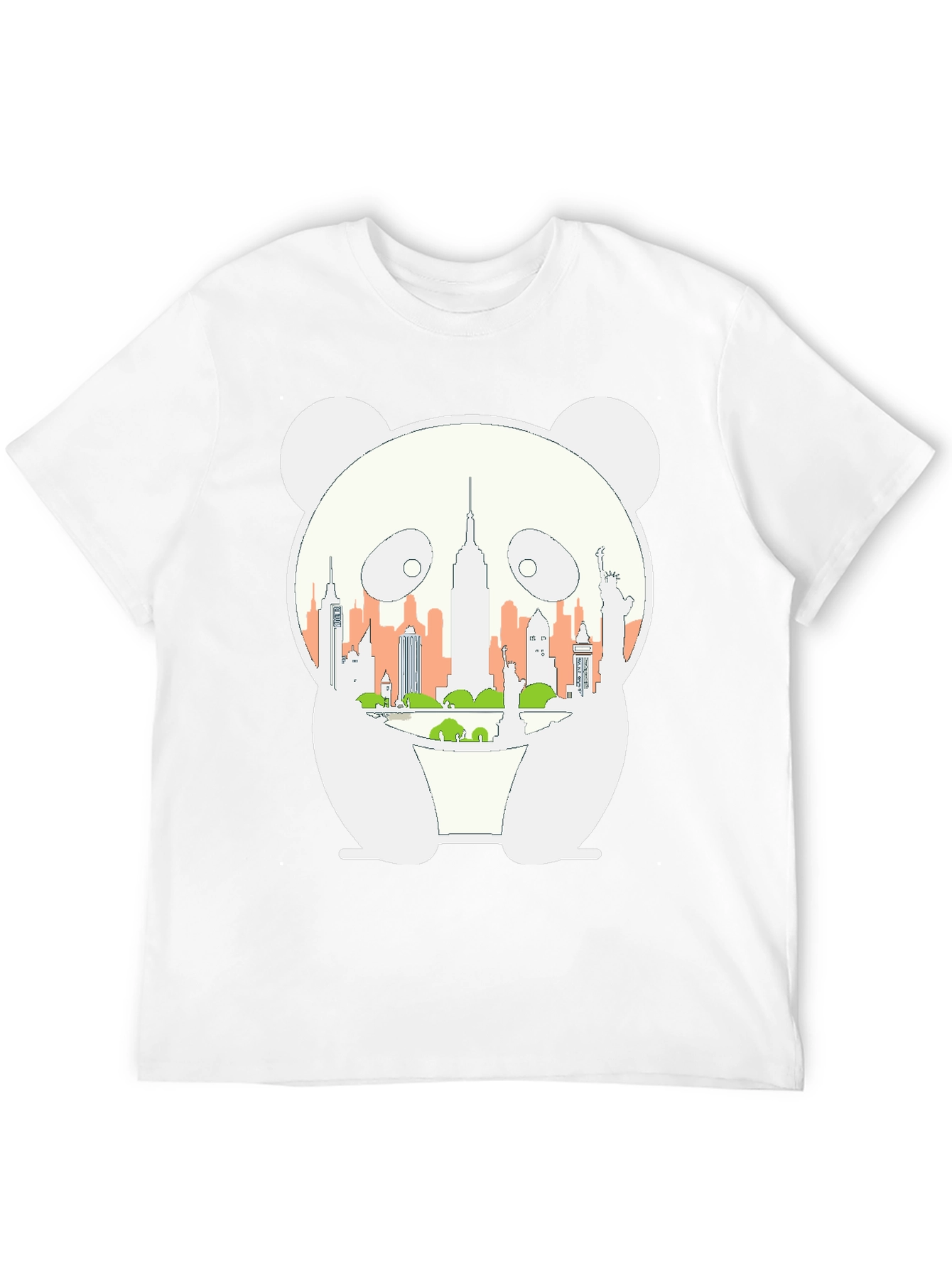 Panda NYC Skyline Graphic Tee