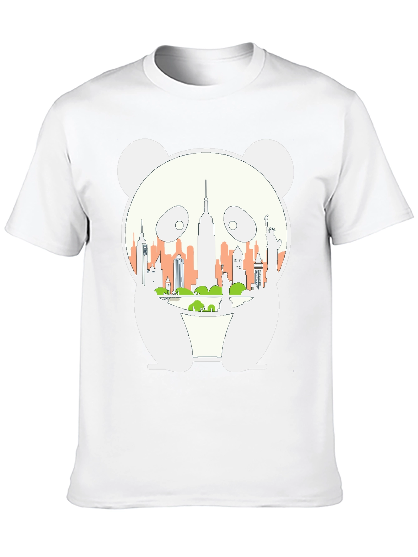 Panda NYC Skyline Graphic Tee