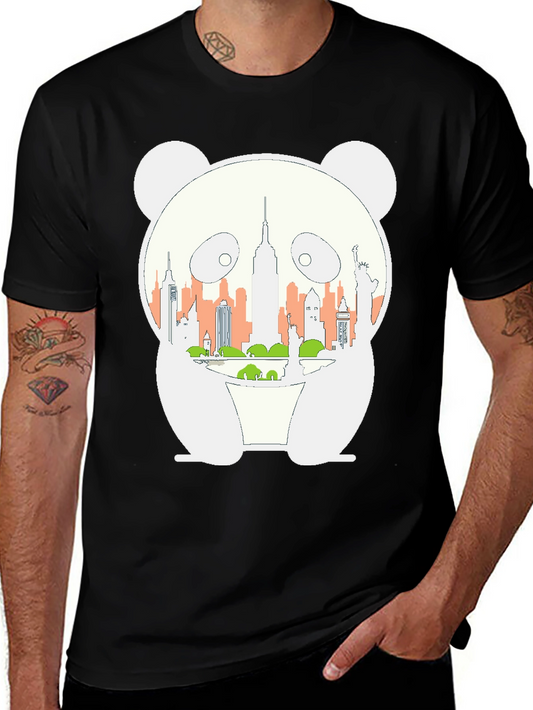 Panda NYC Skyline Graphic Tee