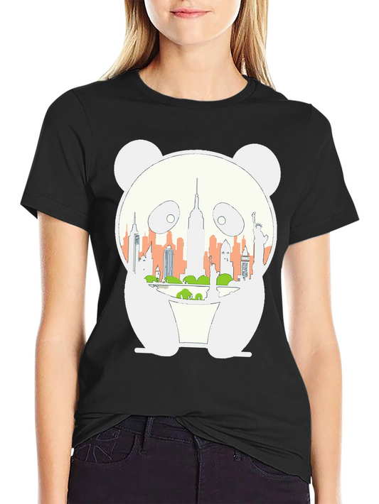 Panda NYC Skyline Graphic Tee