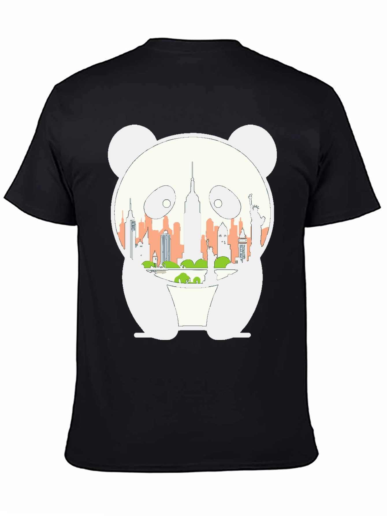 Panda NYC Skyline Graphic Tee