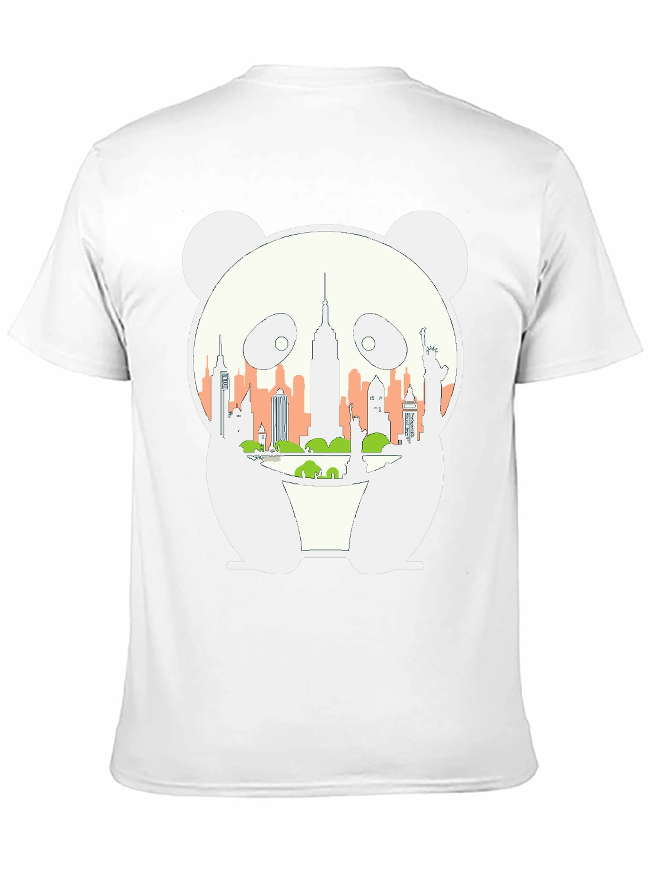Panda NYC Skyline Graphic Tee