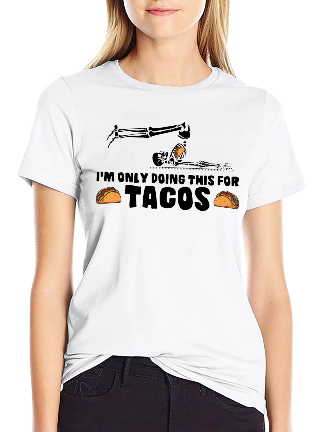 Tacos Skeleton Graphic Tee