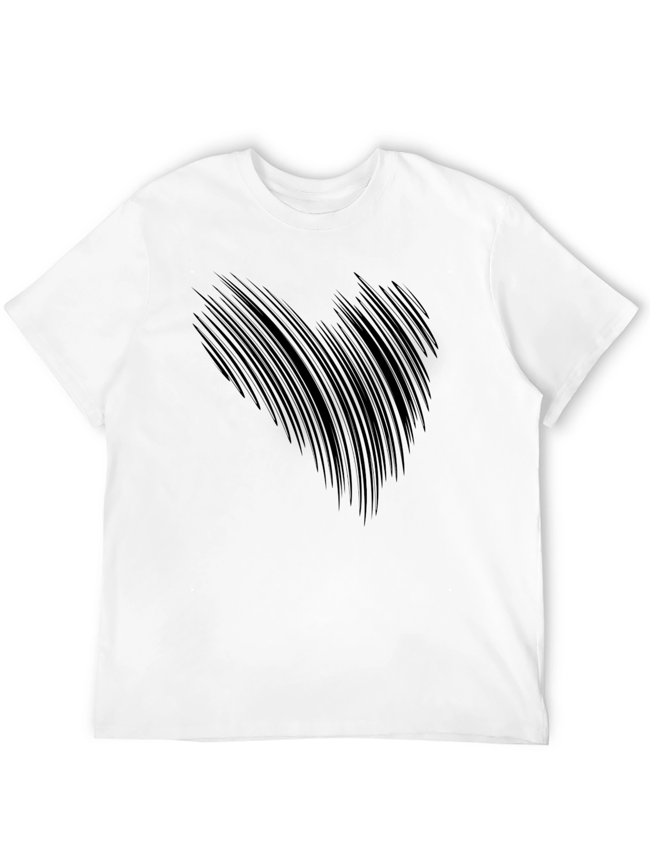 Abstract Claw Mark Black T-Shirt