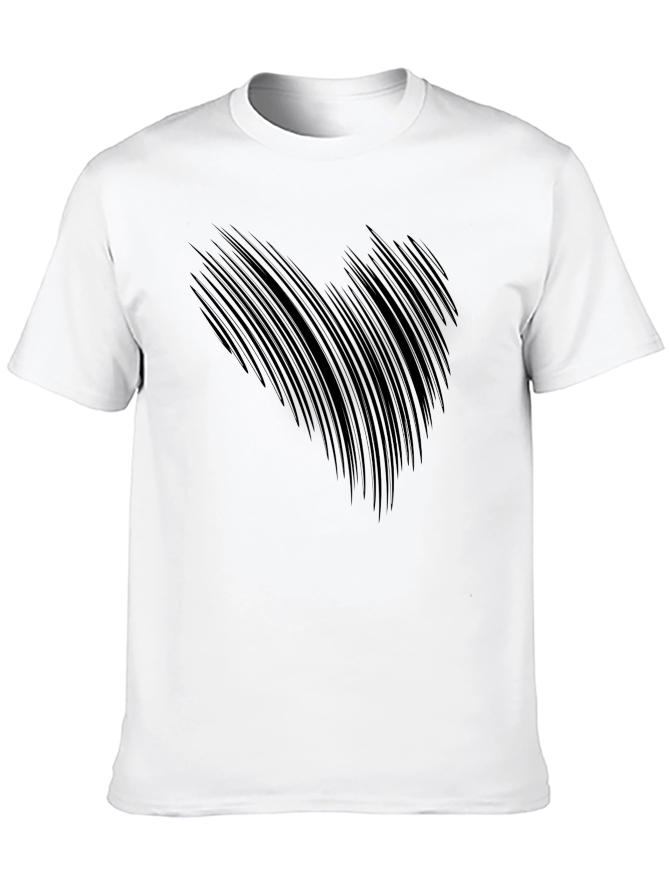 Abstract Claw Mark Black T-Shirt