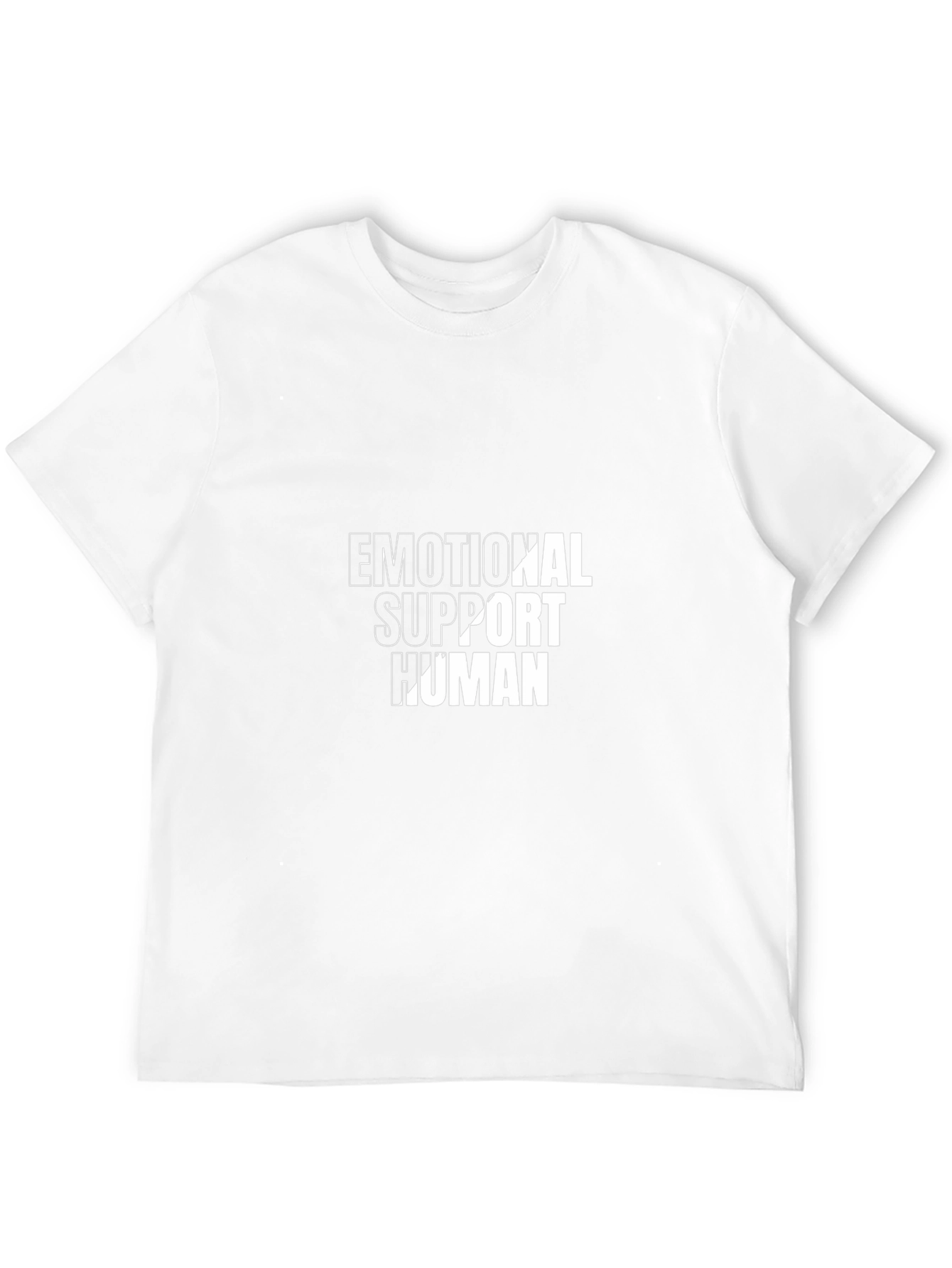 Emotional Support Human T-Shirt - Black Cotton Tee