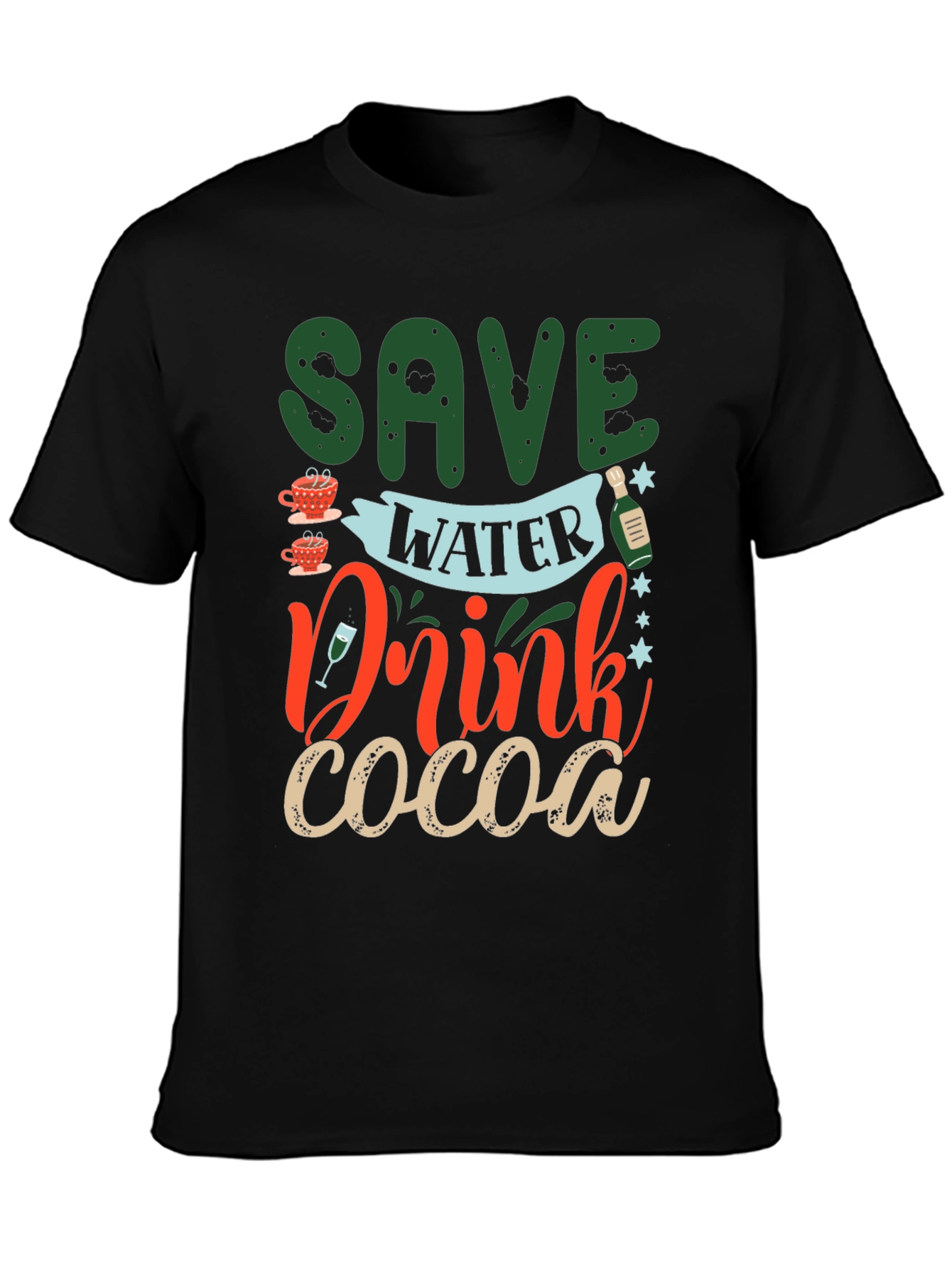 Save Water Drink Cocoa Graphic Tee