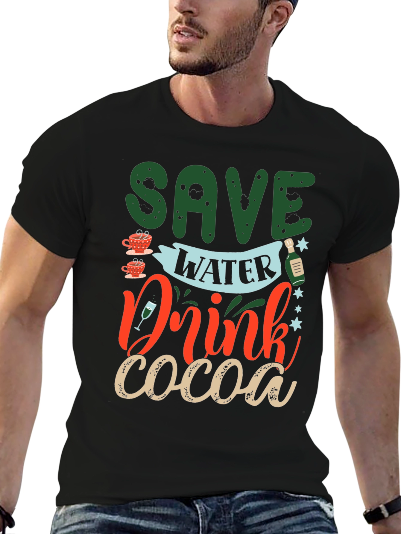 Save Water Drink Cocoa Graphic Tee
