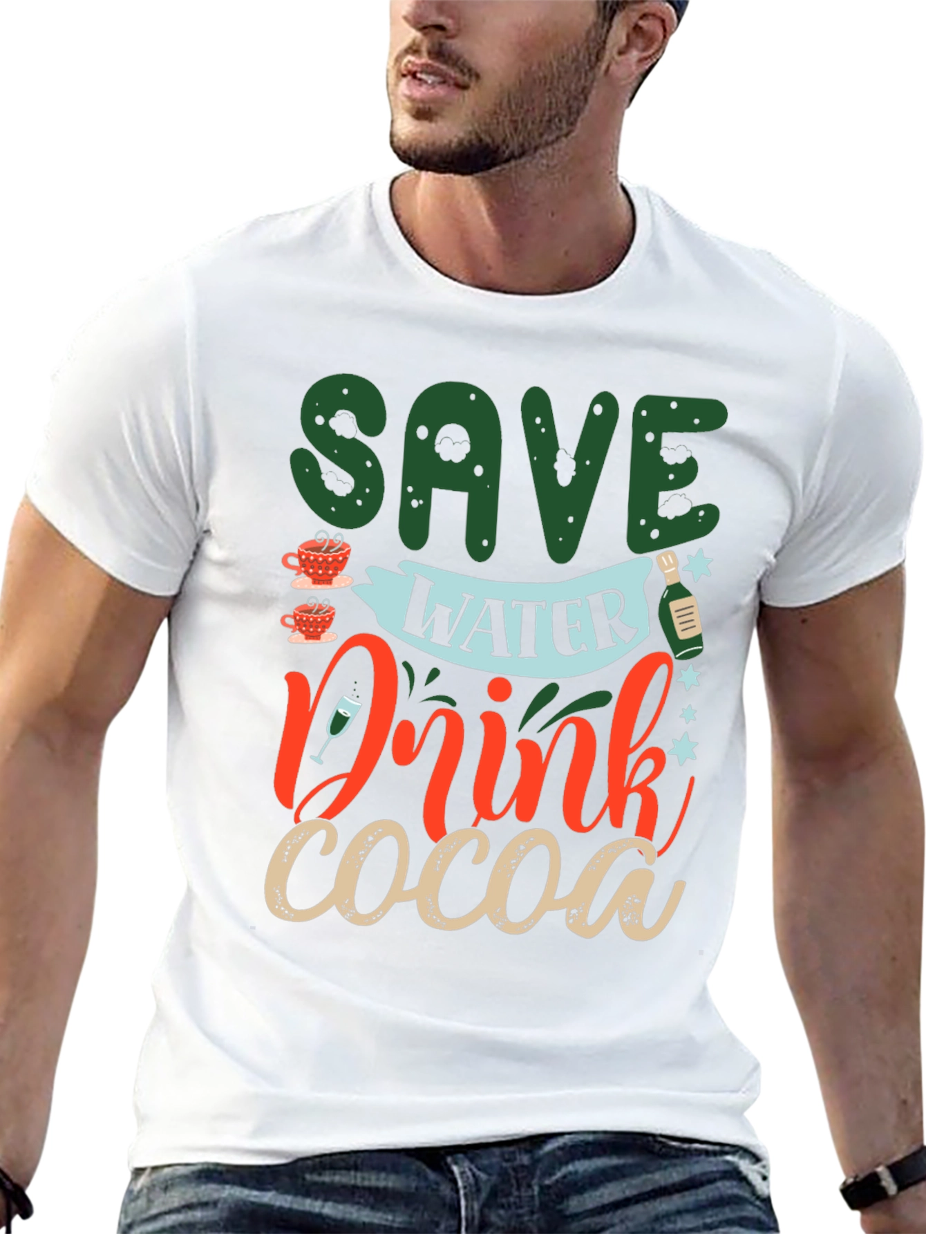Save Water Drink Cocoa Graphic Tee