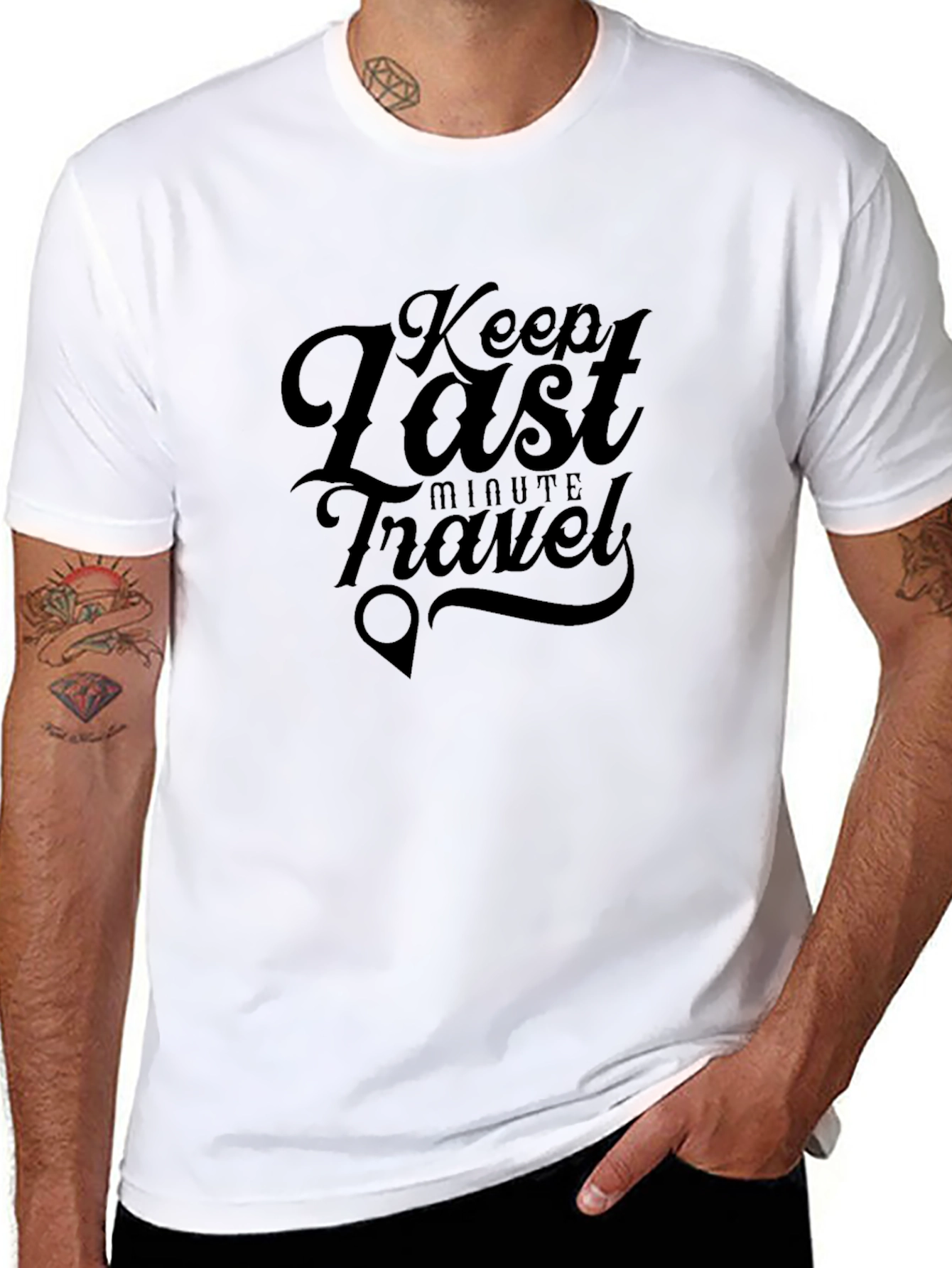 Keep Last Minute Travel Graphic T-Shirt